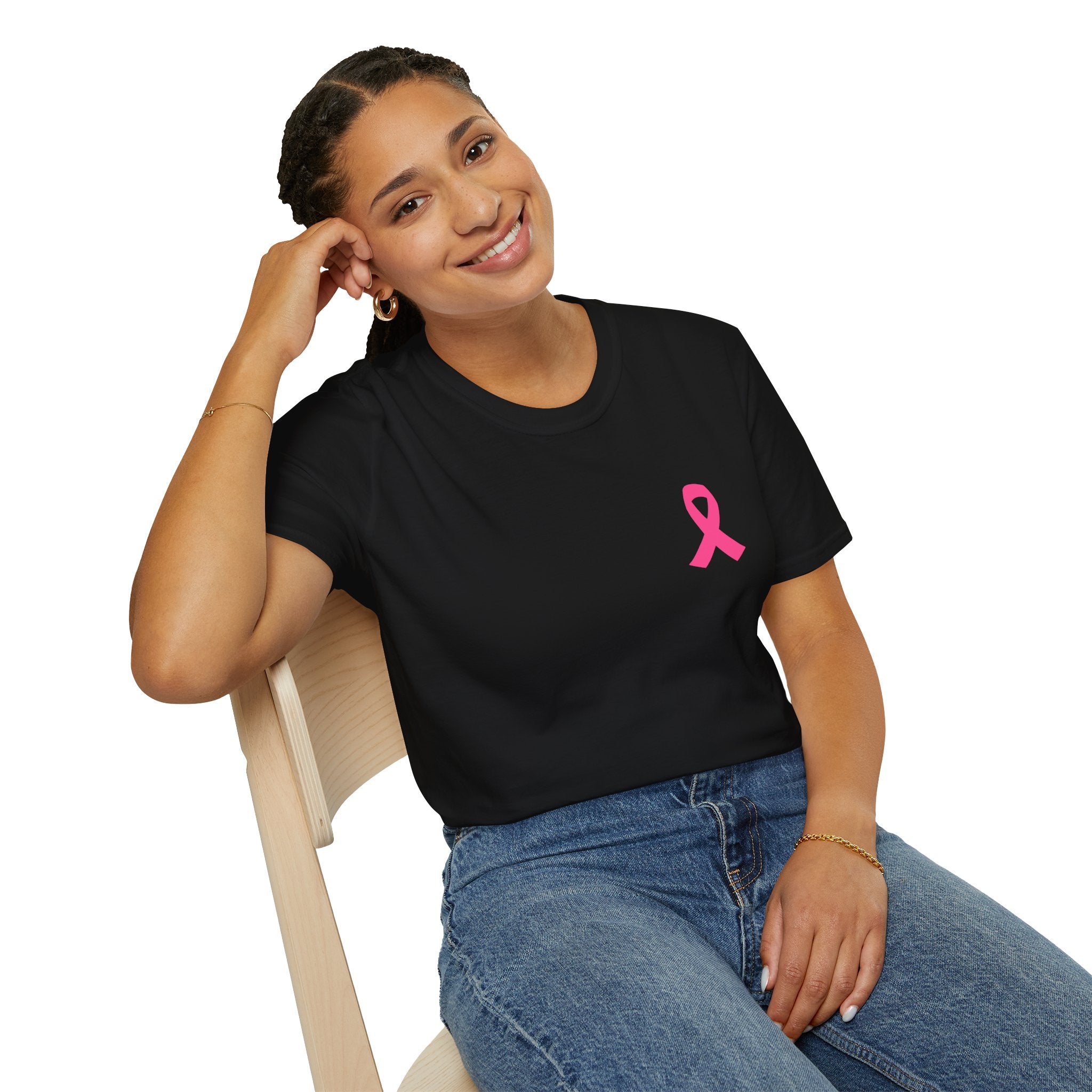 Breast Cancer Awareness Ribbon T-Shirt — Pink Ribbon Support Tee