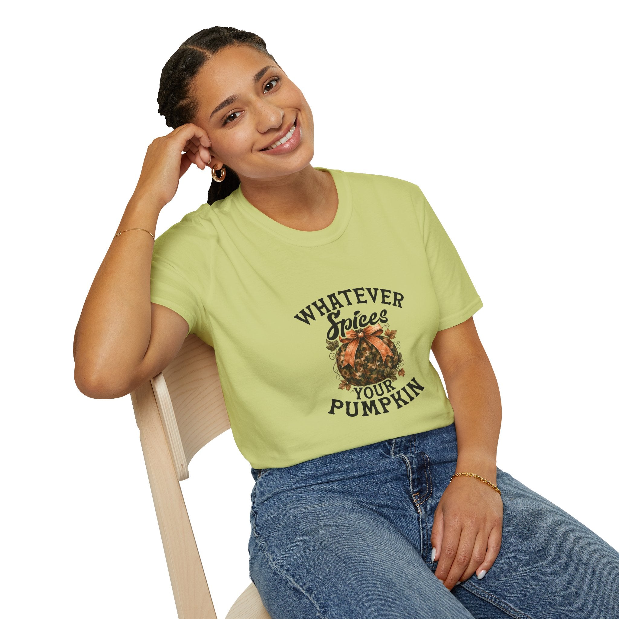 Whatever Spices Your Pumpkin T-Shirt — Funny Fall Gift for Women Pumpkin Spice Tee