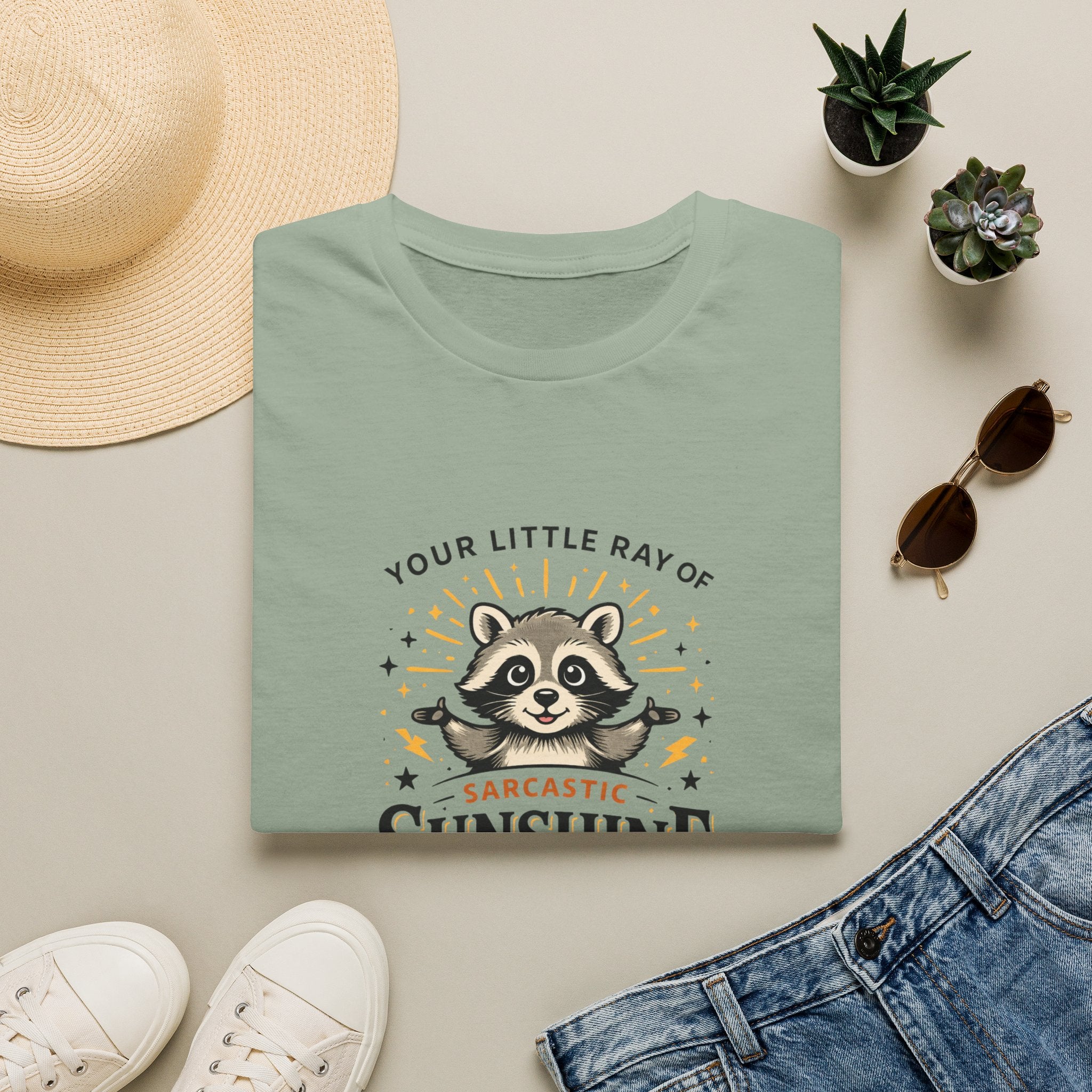 Your Little Ray of Sarcastic Sunshine Raccoon T-Shirt — Funny Gift for Her