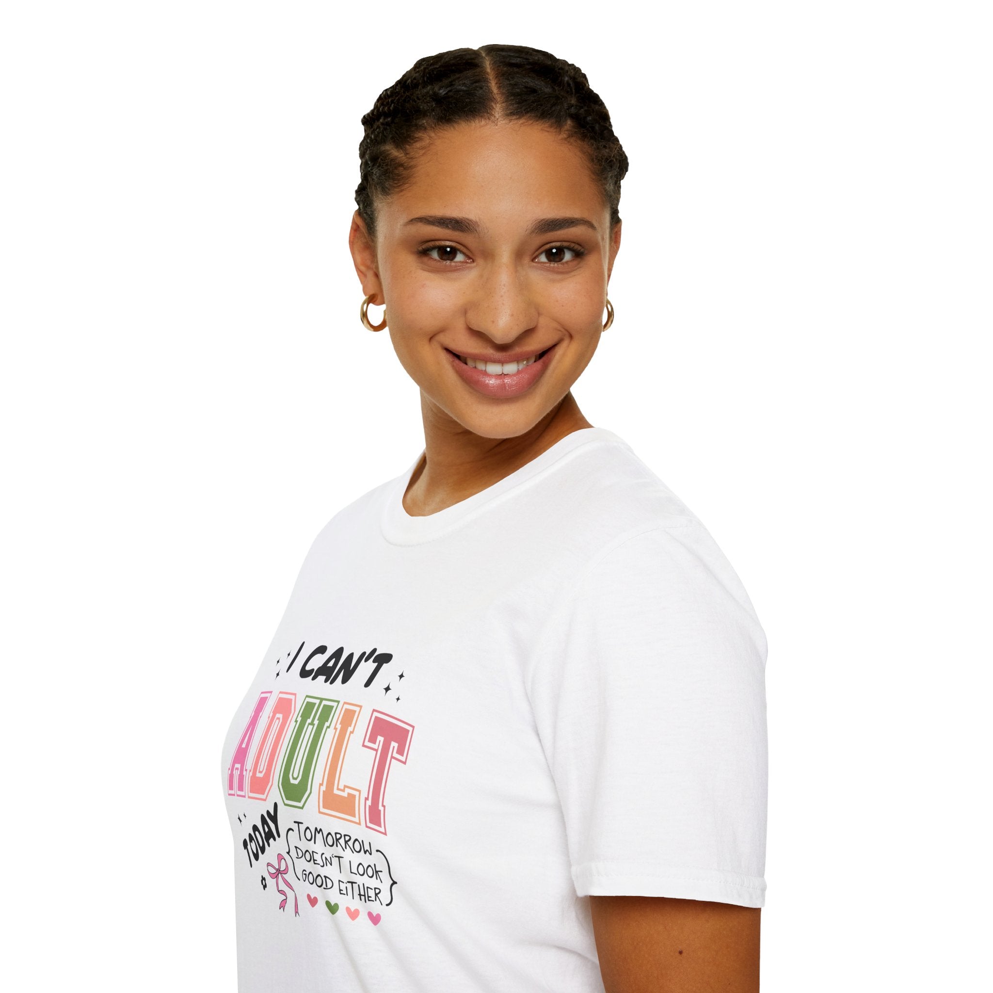 I Can't Adult T-Shirt — Funny Gift for Her Sarcastic Overworked Women's Graphic Tee