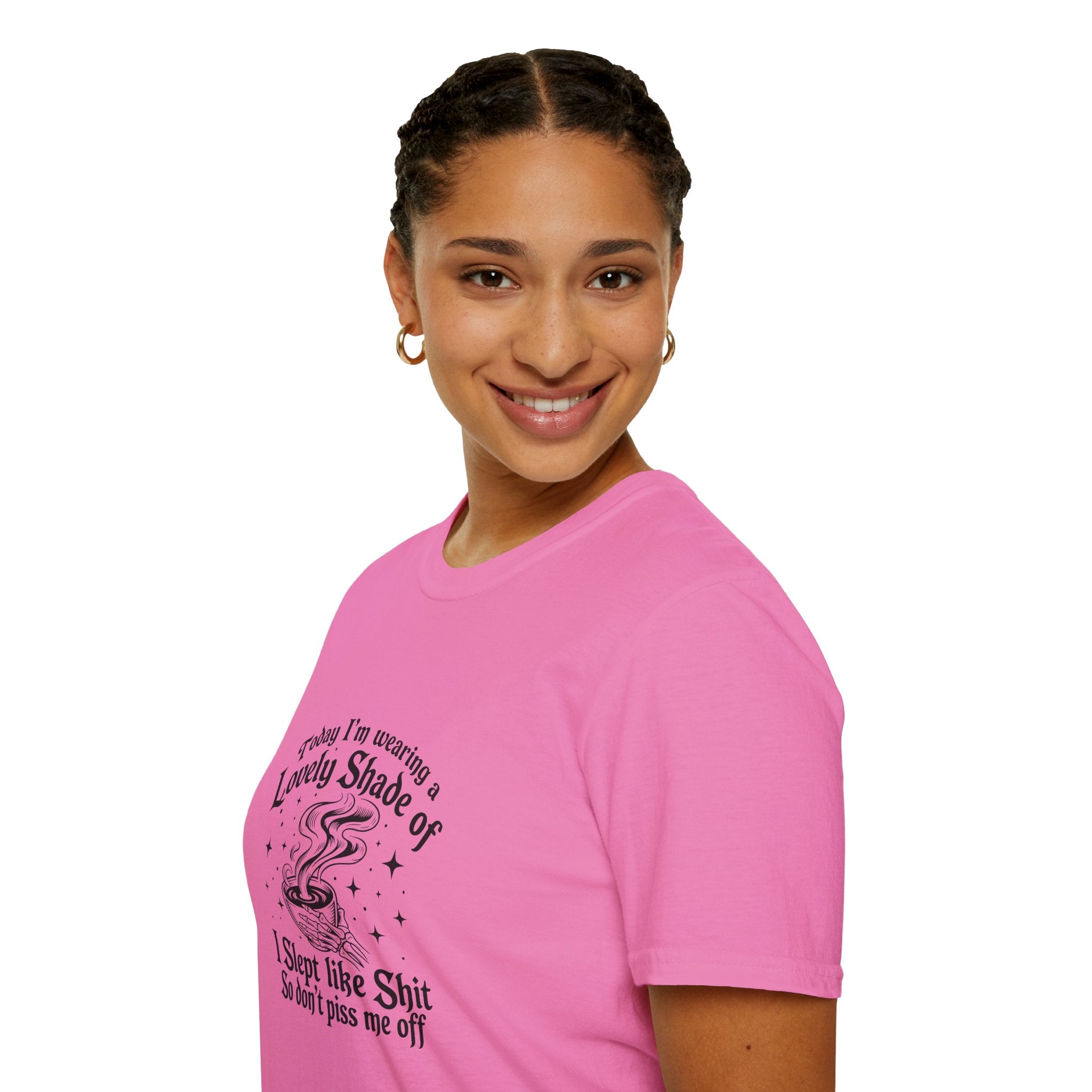 I Slept Like Shit So Don't Piss Me Off T-Shirt — Funny Sarcastic Gift for Her Graphic Tee