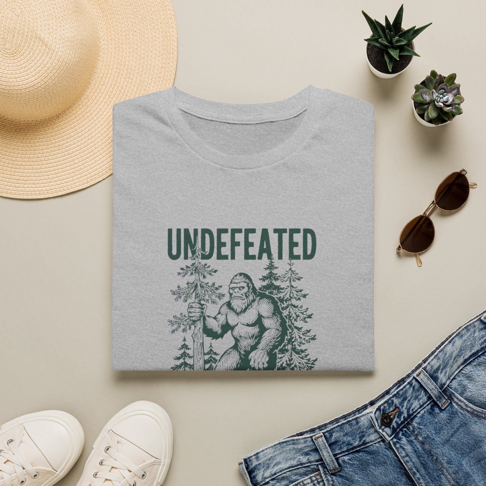 Undefeated Bigfoot T-Shirt — 'Hide and Seek Champion' Graphic Tee