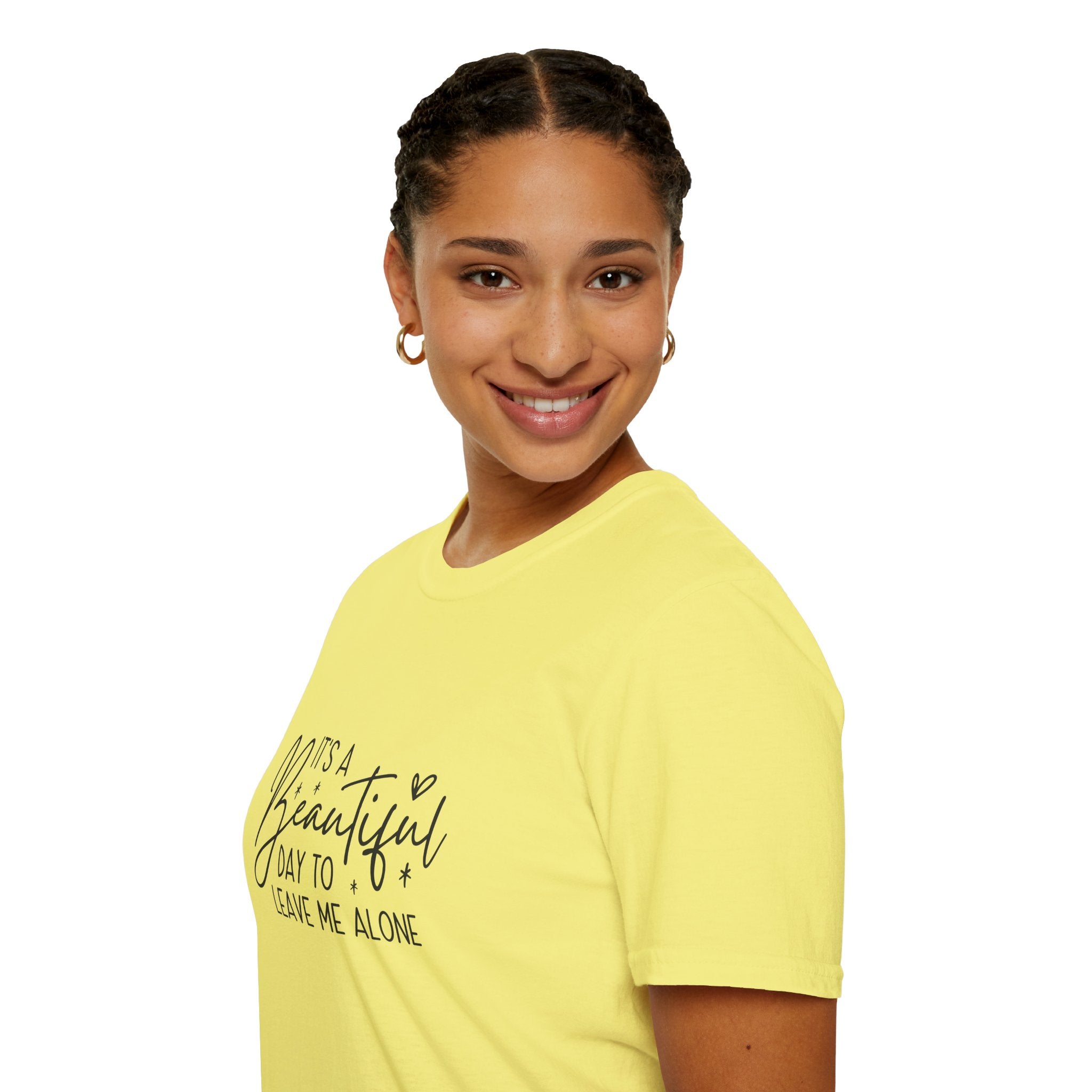 It's a Beautiful Day to Leave Me Alone T-Shirt — Funny Introvert Gift for Women
