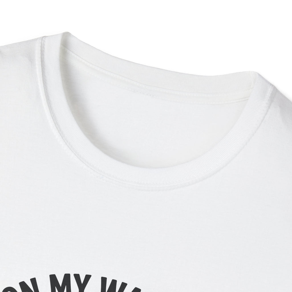 On My Way to Stir the Pot Skeleton T-Shirt — Funny Halloween Gift for Women
