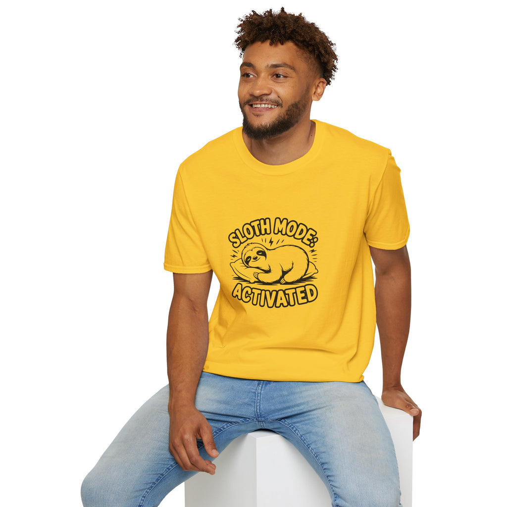Sloth Mode Activated T-Shirt — Funny Lazy Gift for Her Cute Animal Graphic Tee