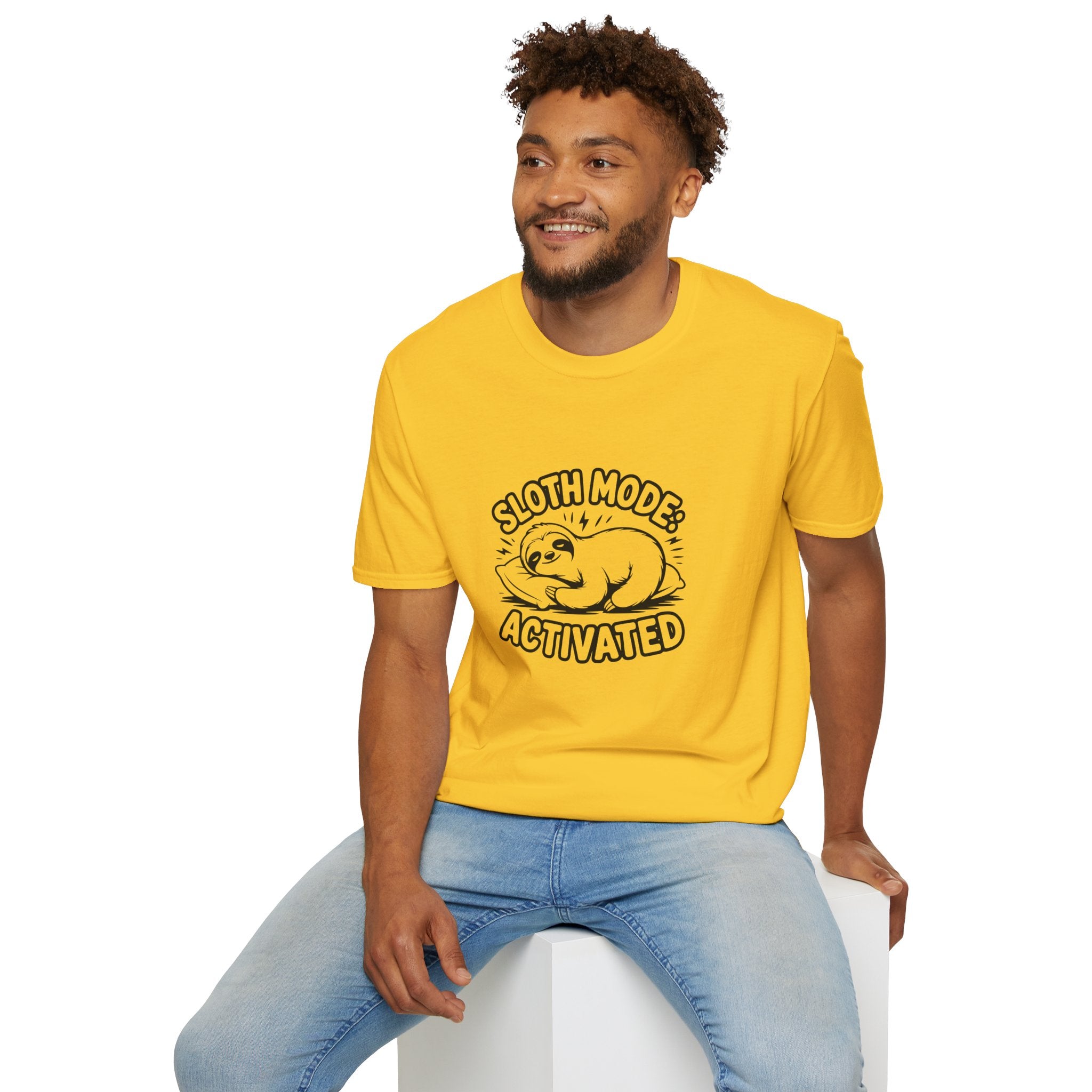 Sloth Mode Activated T-Shirt — Funny Lazy Gift for Her Cute Animal Graphic Tee