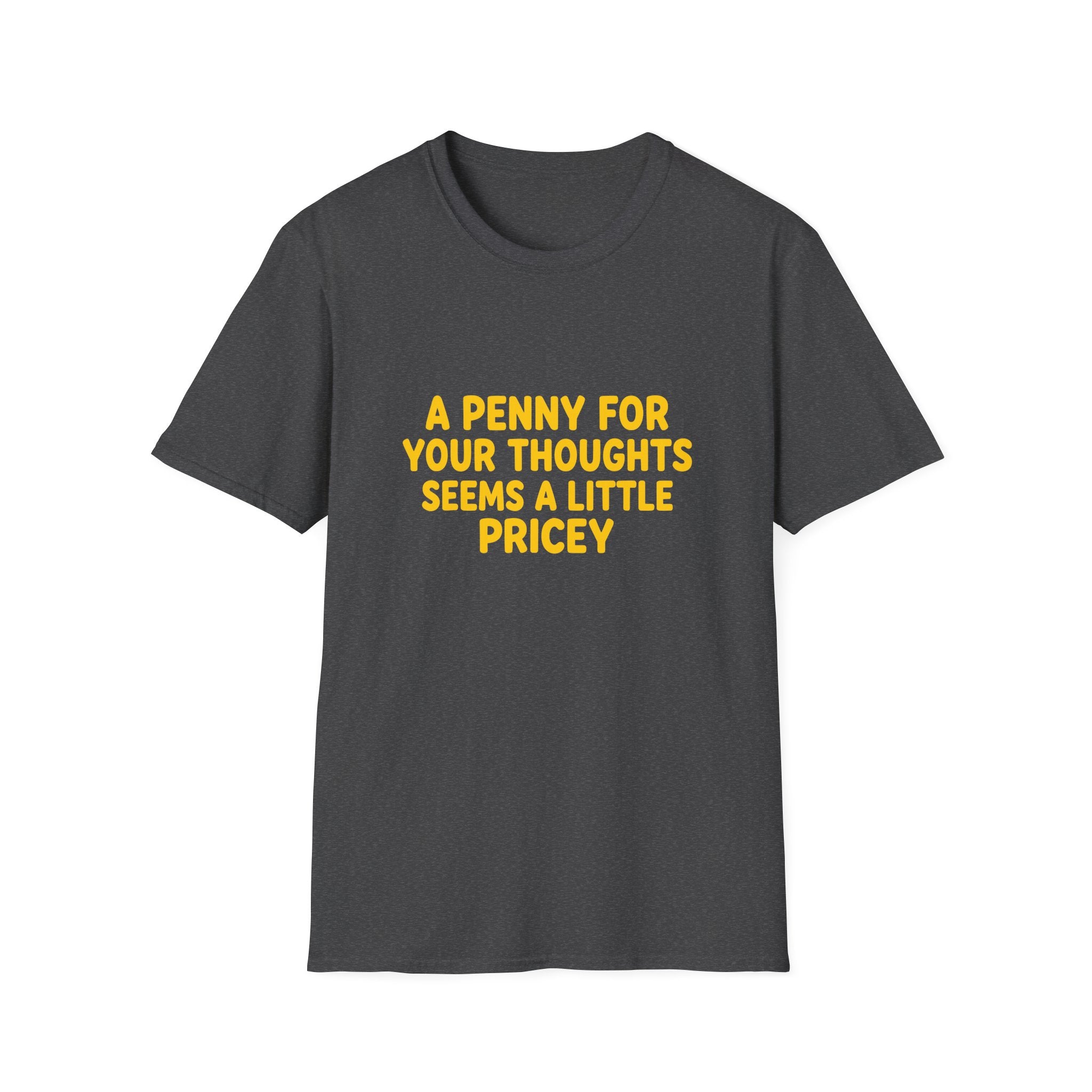 A Penny For Your Thoughts Seems a Little Pricey T-Shirt — Funny Sarcastic Gift for Her