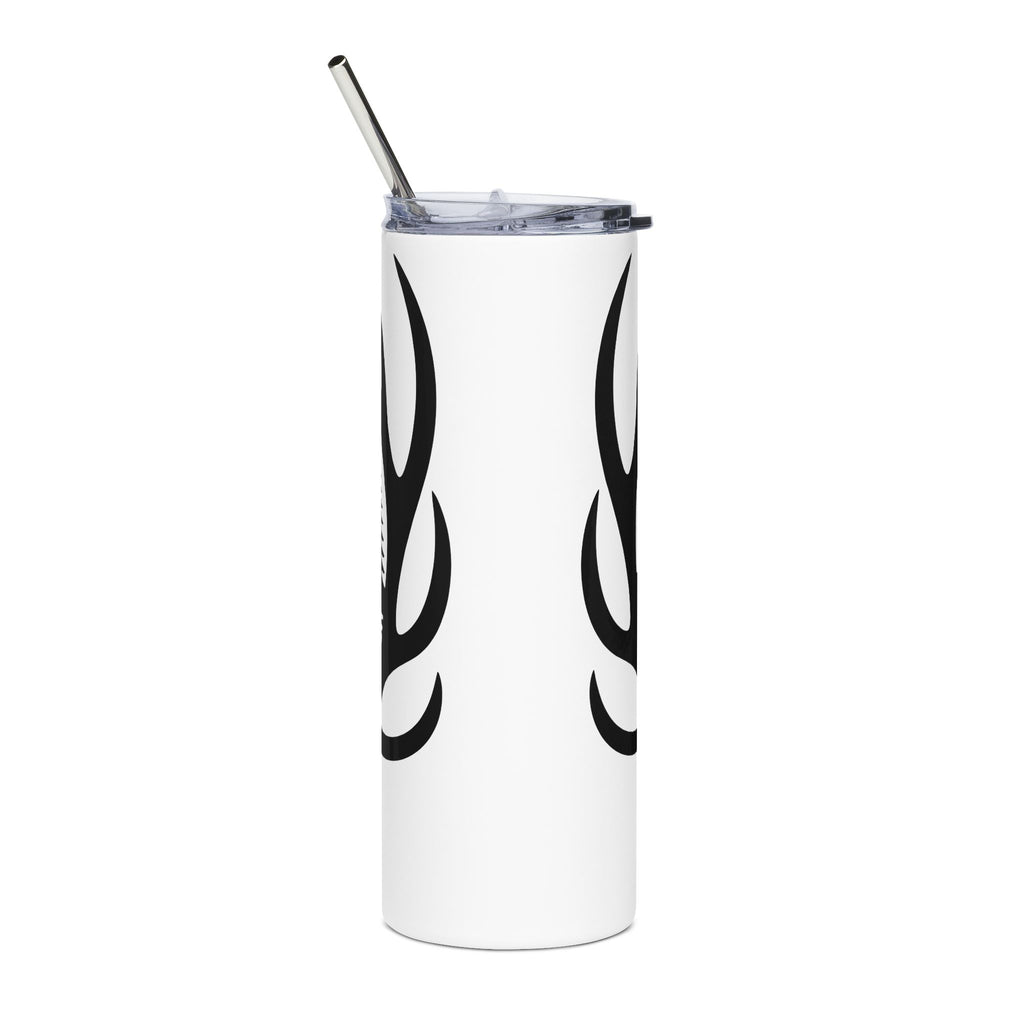 Deer Antler Hunting Tumbler — Rustic Outdoor Gift for Hunters 20oz Stainless Steel Cup
