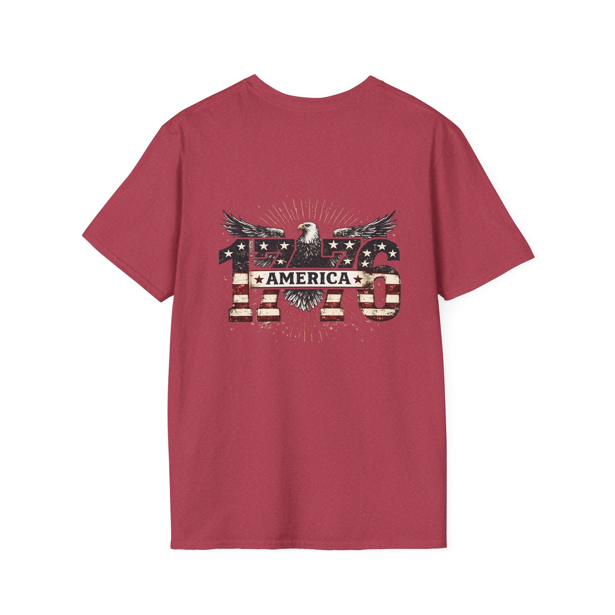 1776 American Flag Eagle T-Shirt — Vintage Patriotic Gift for Him Fourth of July Tee