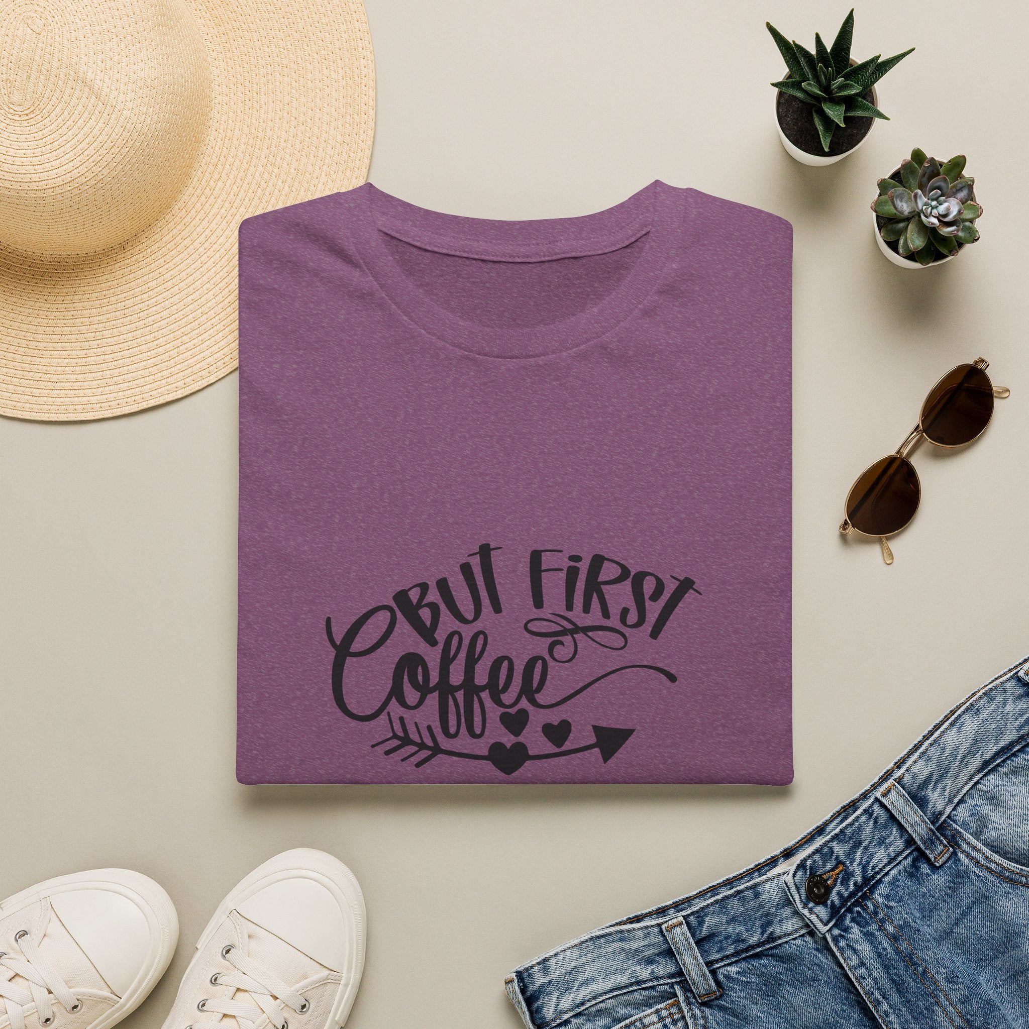 But First Coffee T-Shirt — Funny Gift for Coffee Lovers Women's Graphic Tee