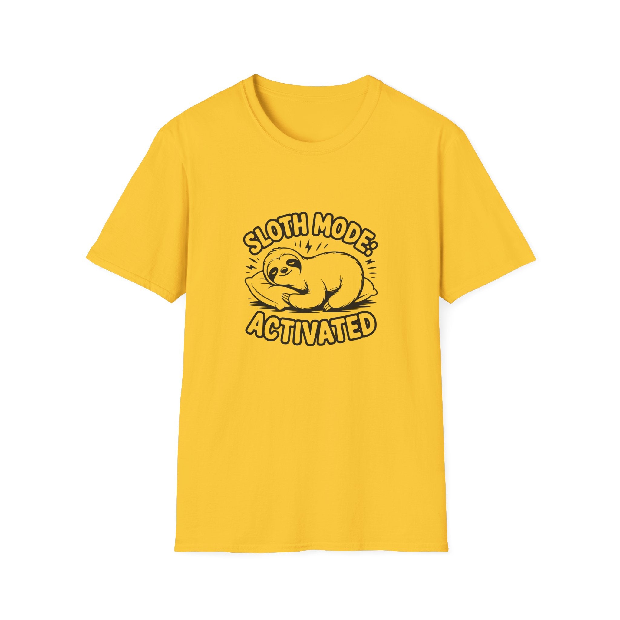Sloth Mode Activated T-Shirt — Funny Lazy Gift for Her Cute Animal Graphic Tee