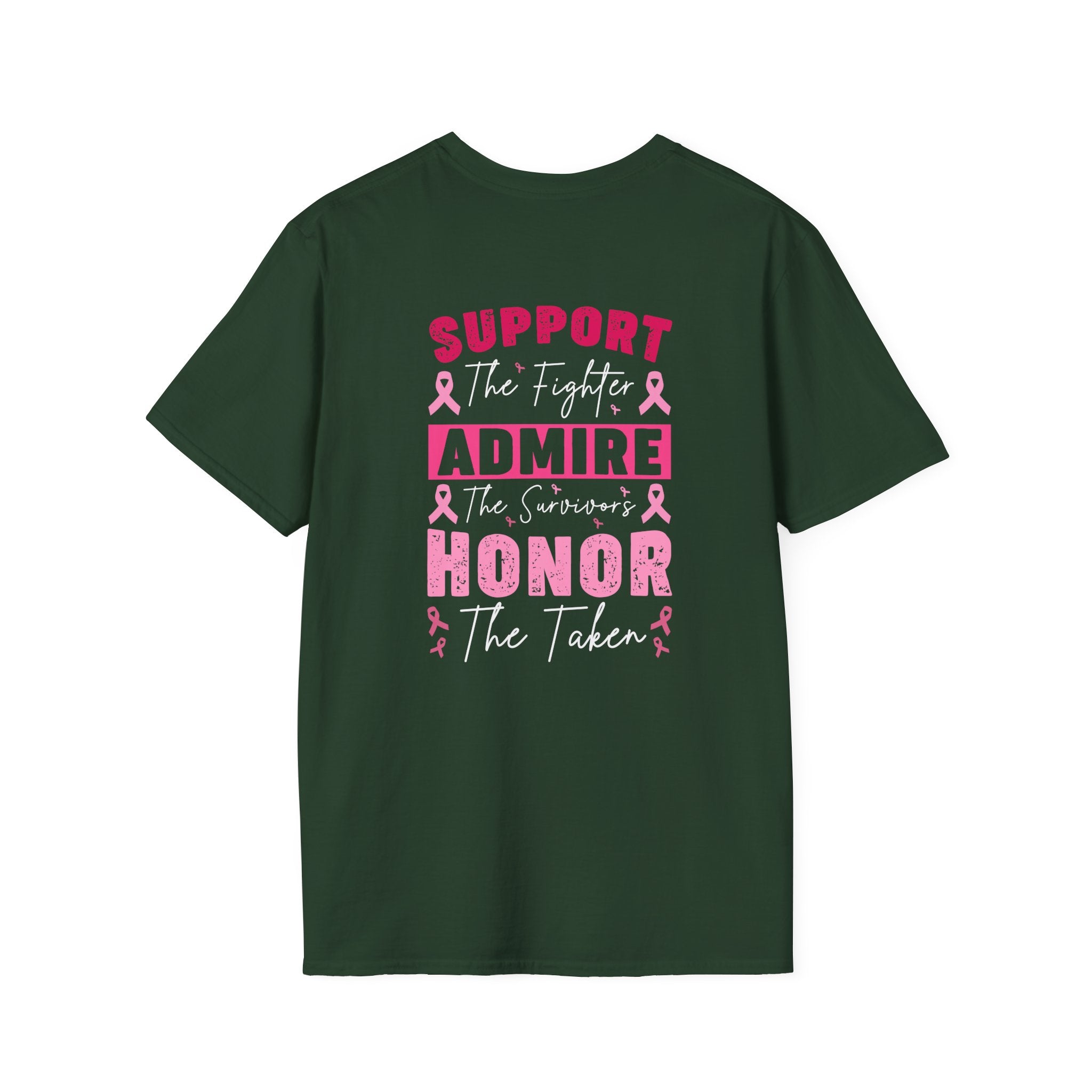 Breast Cancer Awareness Ribbon T-Shirt — Pink Ribbon Support Tee