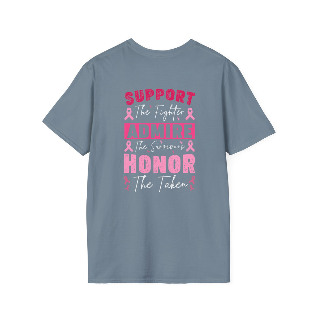 Breast Cancer Awareness Ribbon T-Shirt — Pink Ribbon Support Tee