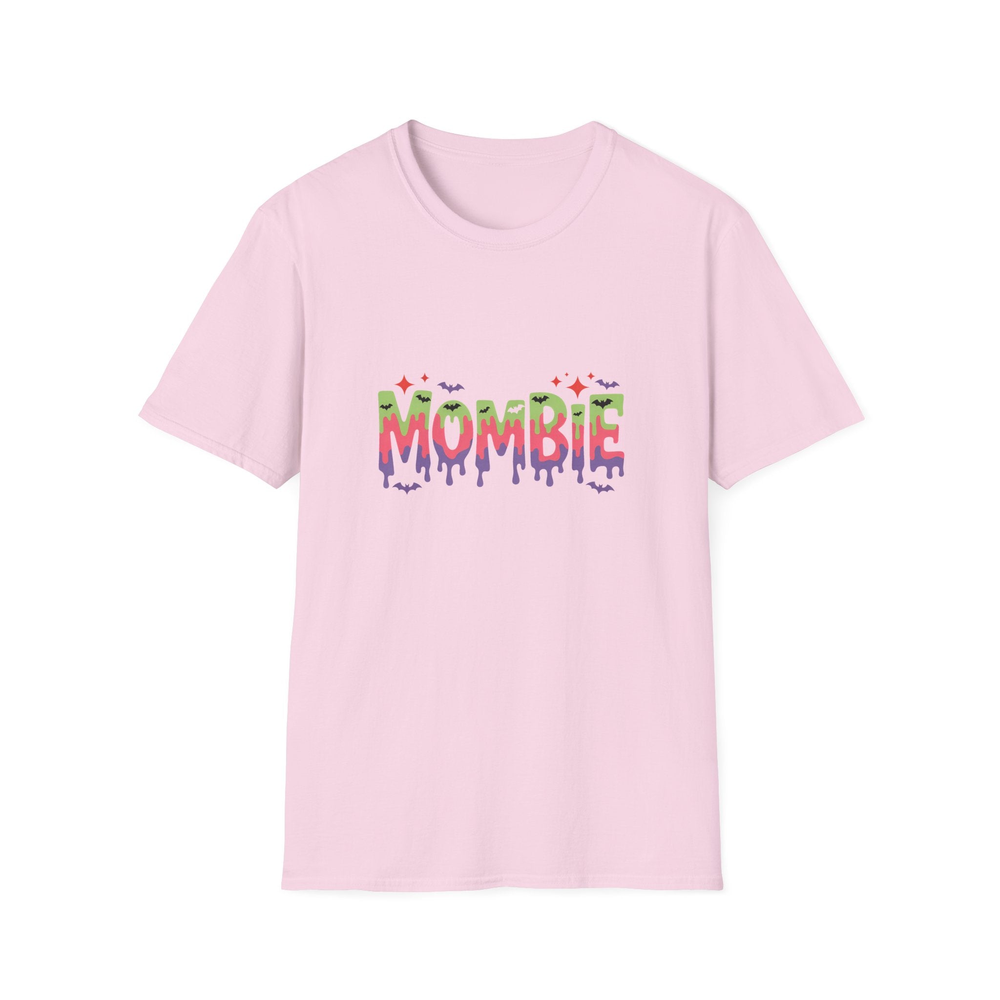 Mombie Halloween T-Shirt — Funny Zombie Mom Gift for Her Neon Graphic Tee