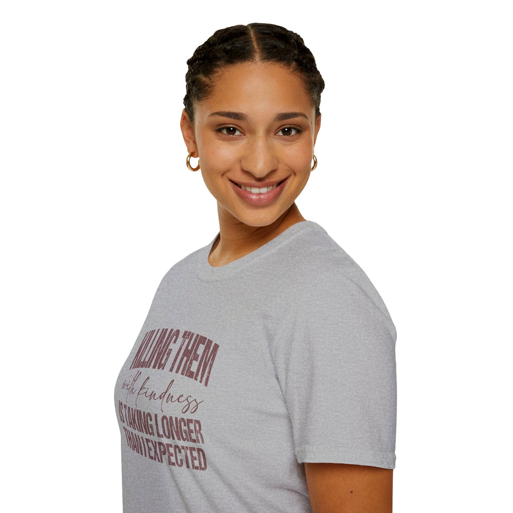Killing Them With Kindness T-Shirt — Funny Motivational Gift for Women Vintage Tee