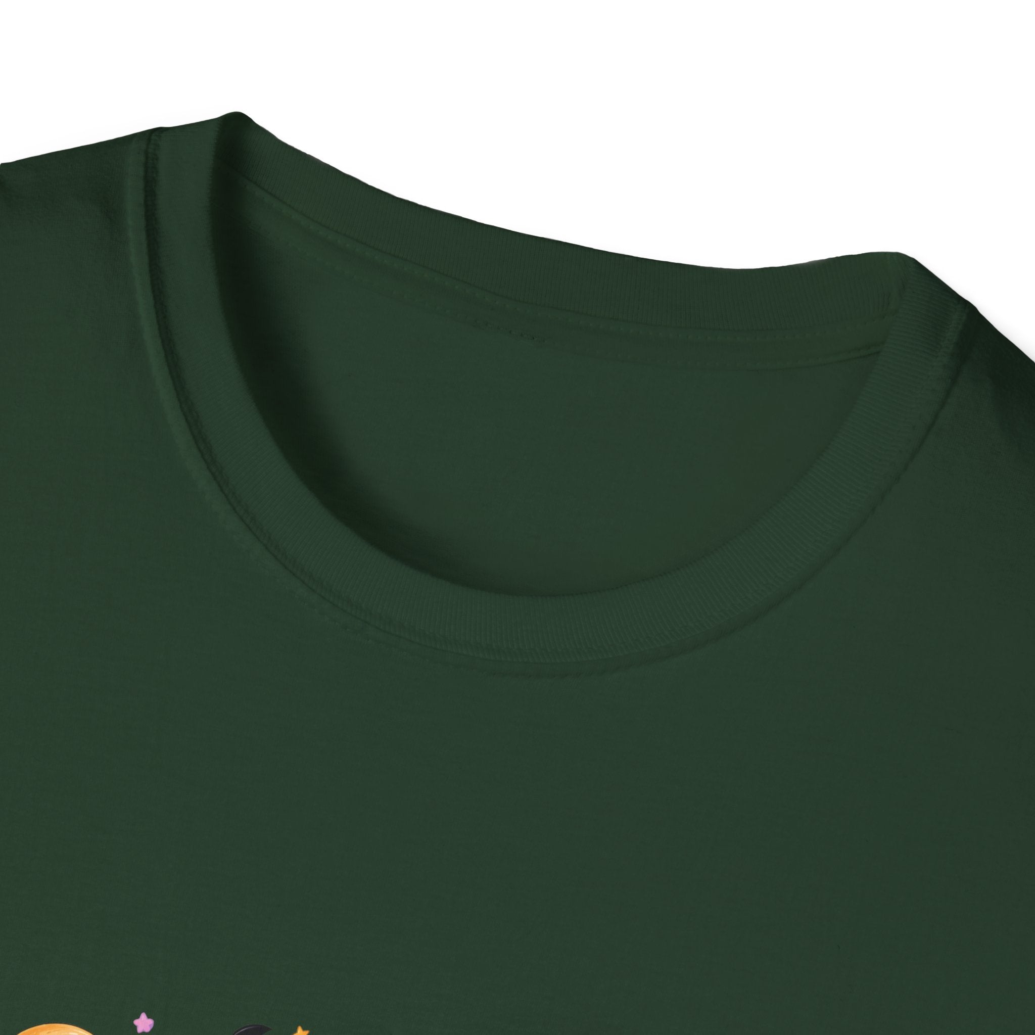 Spooky Season Pumpkin Stack T-Shirt — Cute Halloween Gift for Women Witch Hat Tee