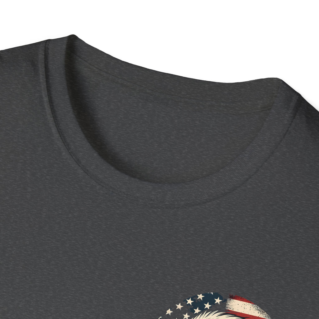Patriotic Bald Eagle T-Shirt — American Flag Gift for Him Fourth of July Graphic Tee