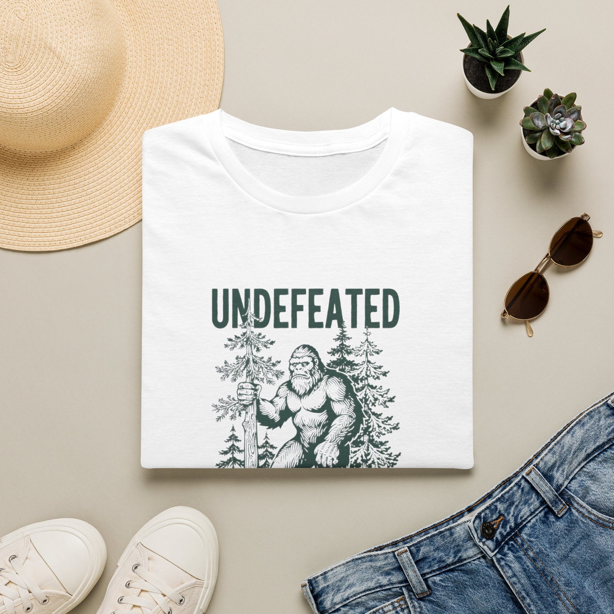 Undefeated Bigfoot T-Shirt — 'Hide and Seek Champion' Graphic Tee