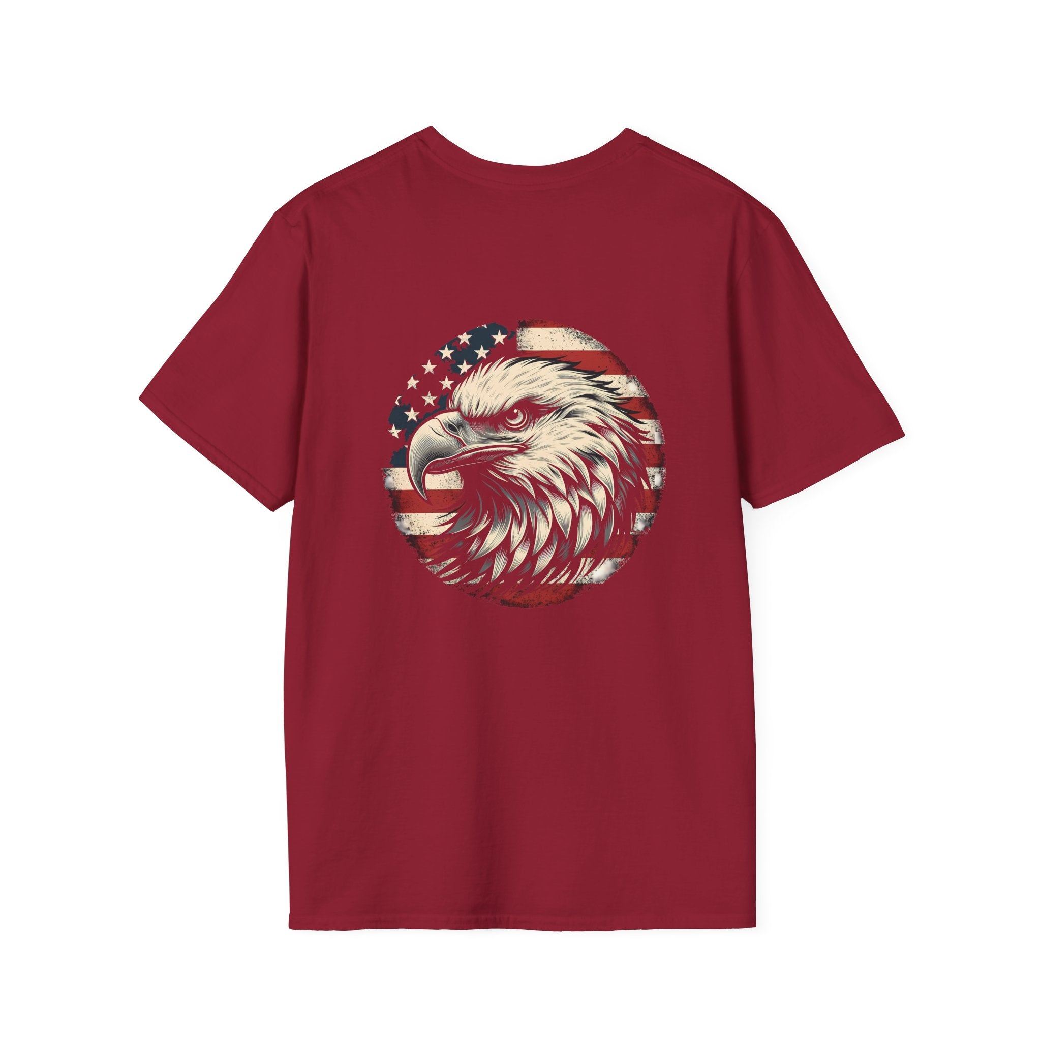 Patriotic Bald Eagle T-Shirt — American Flag Gift for Him Fourth of July Graphic Tee