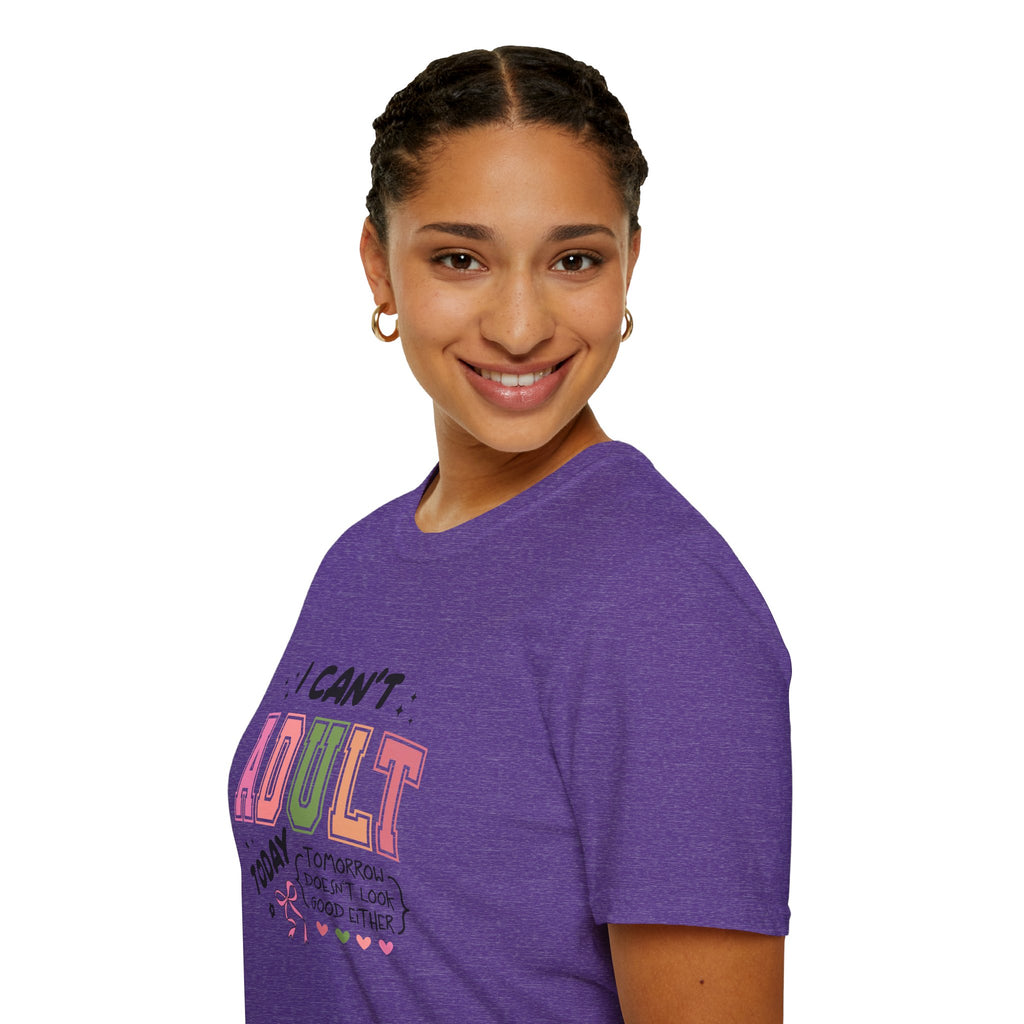 I Can't Adult T-Shirt — Funny Gift for Her Sarcastic Overworked Women's Graphic Tee