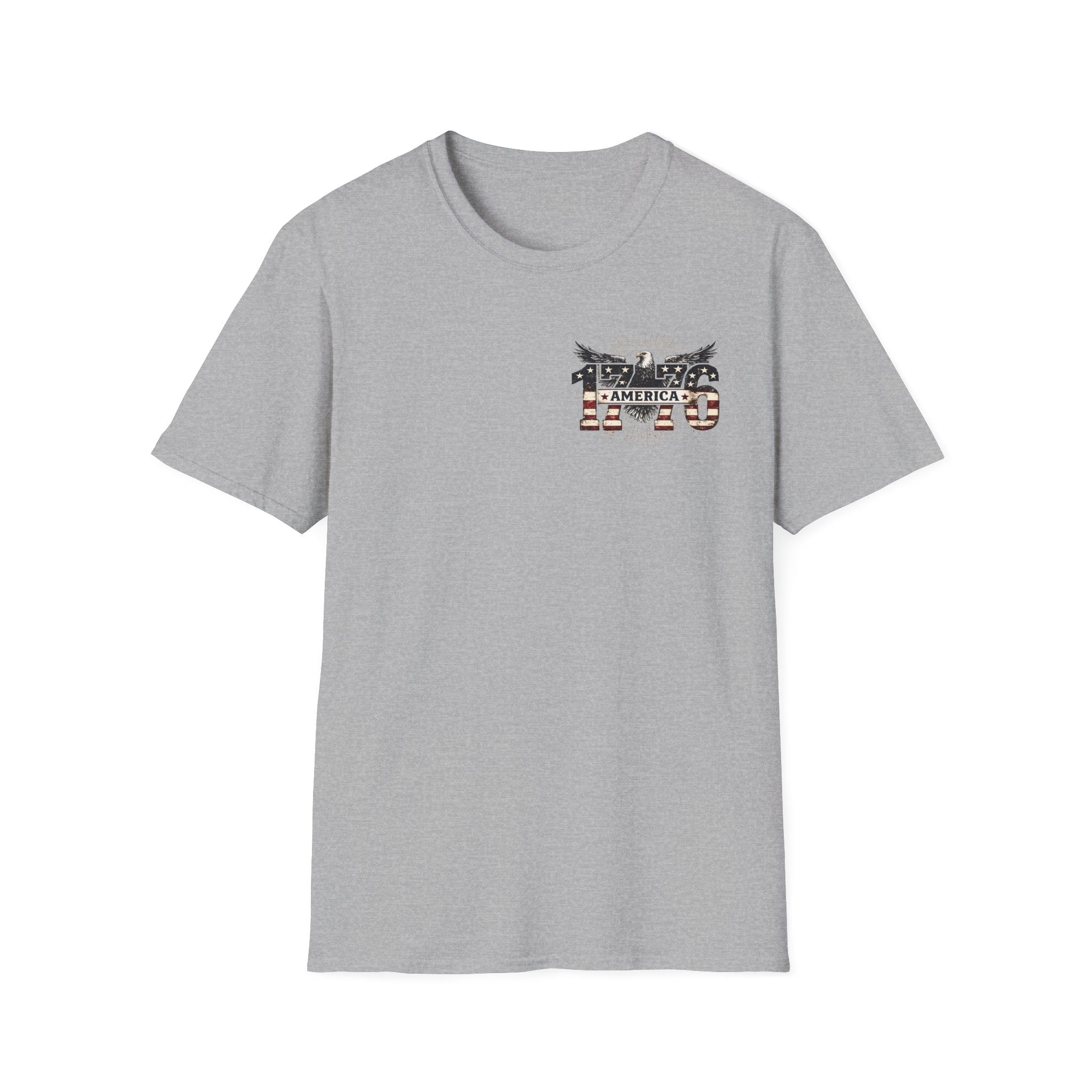 1776 American Flag Eagle T-Shirt — Vintage Patriotic Gift for Him Fourth of July Tee