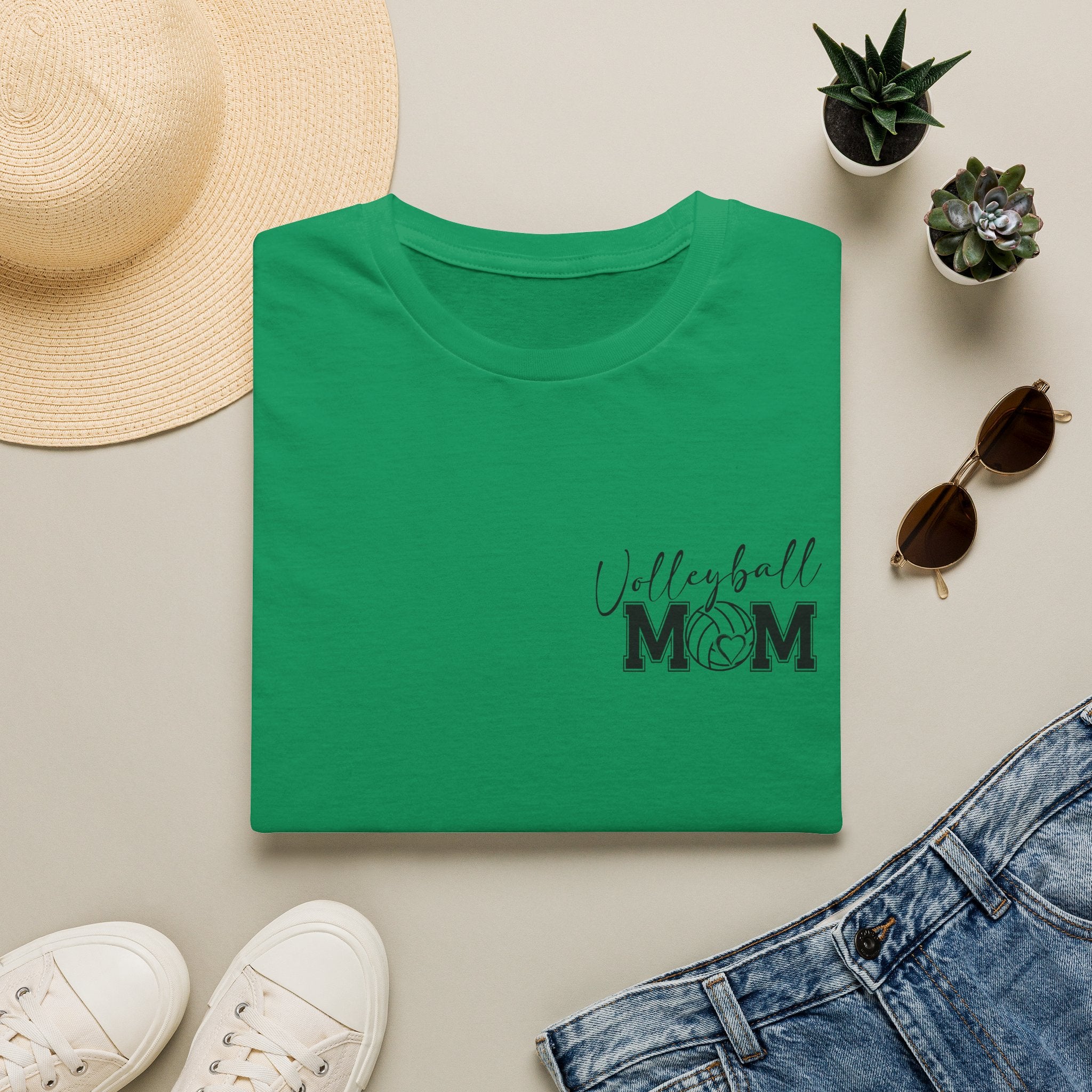 Volleyball Mom T-Shirt — Cute Game Day Gift for Sports Moms Script Graphic Tee