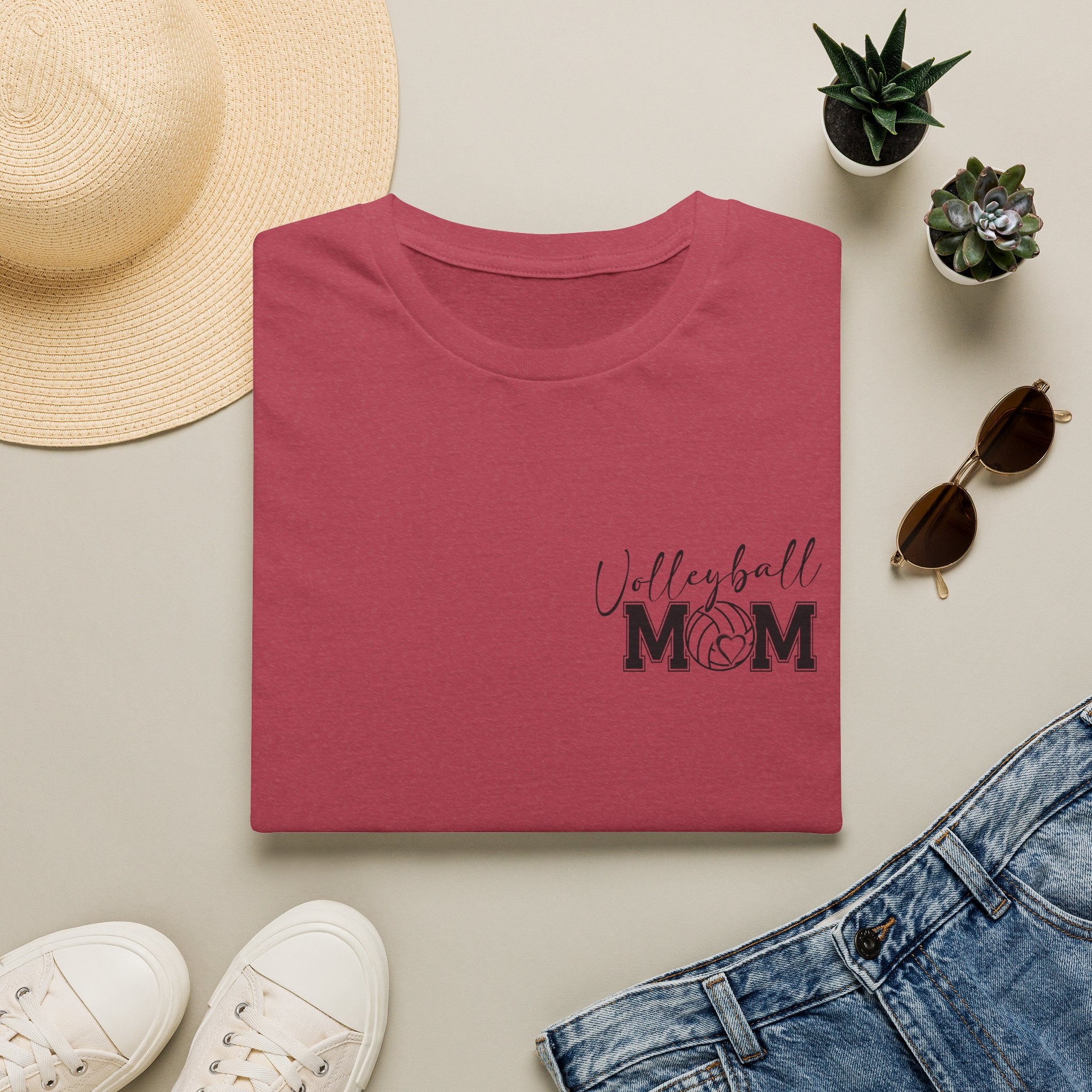 Volleyball Mom T-Shirt — Cute Game Day Gift for Sports Moms Script Graphic Tee