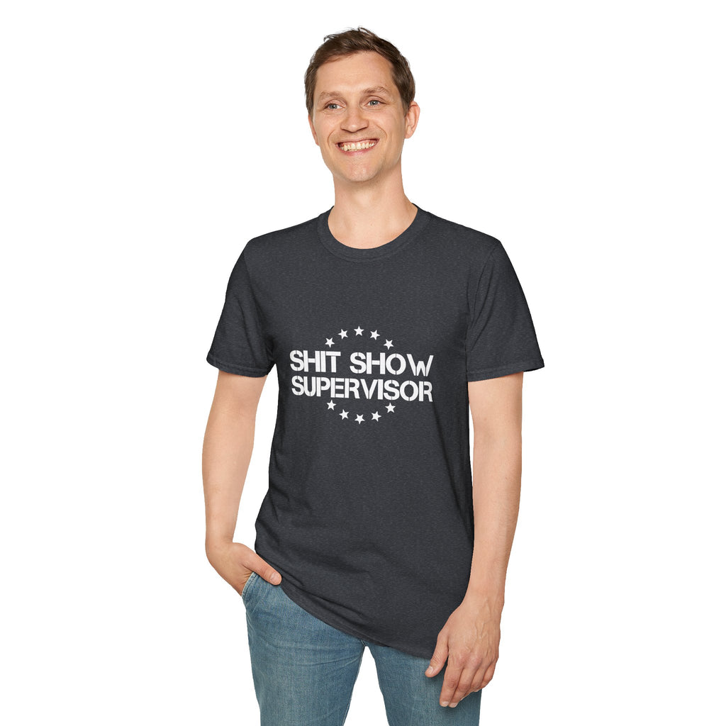 Shit Show Supervisor T-Shirt — Funny Sarcastic Gift for Her Work Humor Graphic Tee