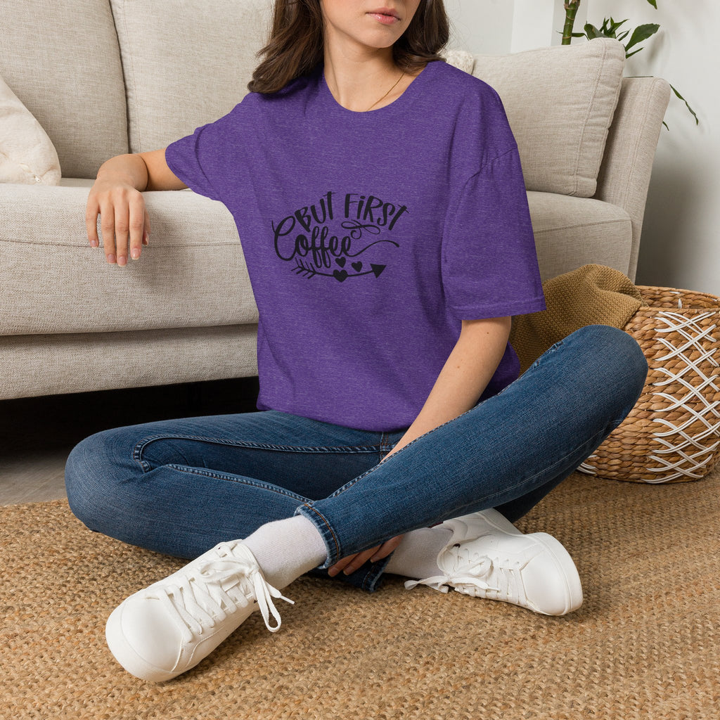 But First Coffee T-Shirt — Funny Gift for Coffee Lovers Women's Graphic Tee