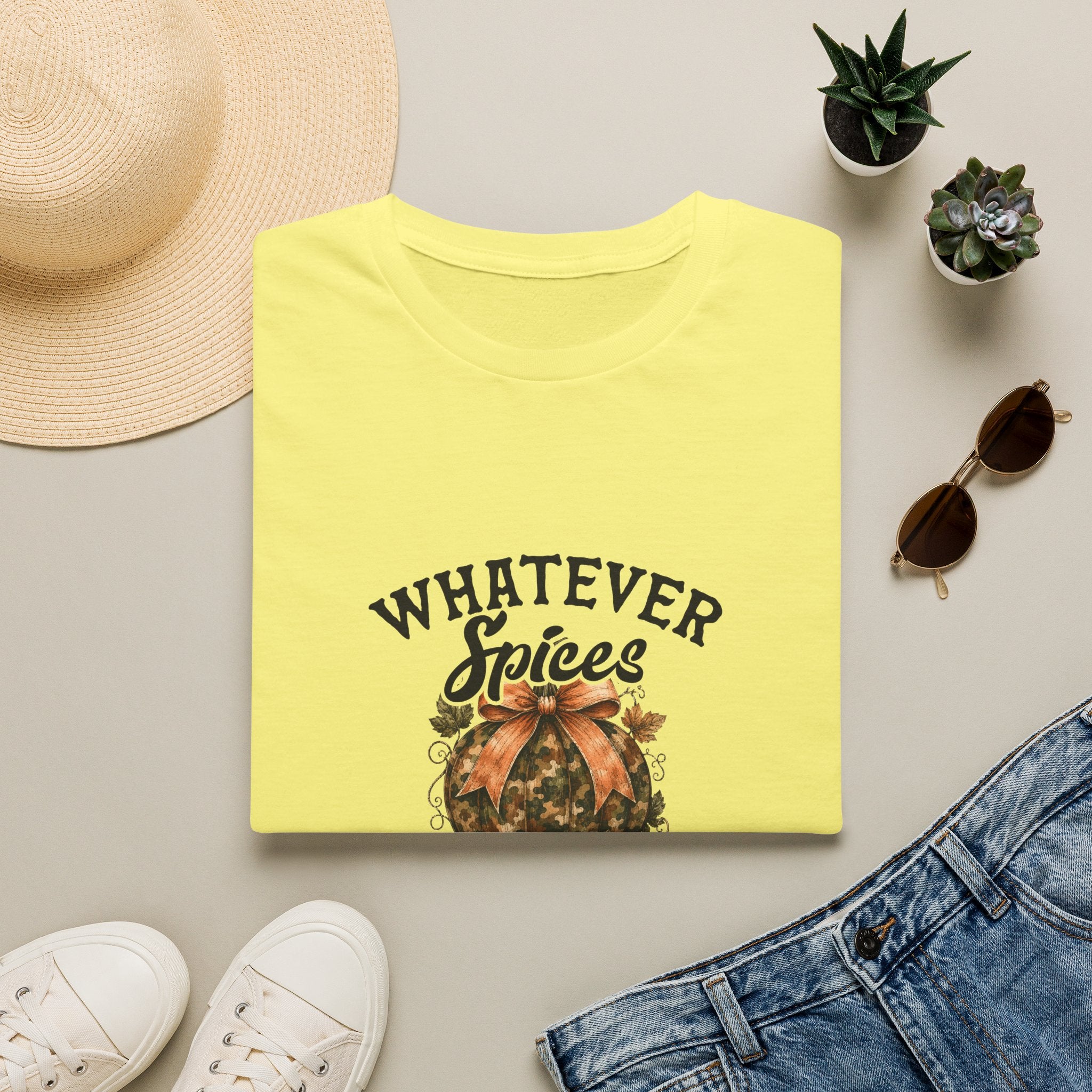 Whatever Spices Your Pumpkin T-Shirt — Funny Fall Gift for Women Pumpkin Spice Tee