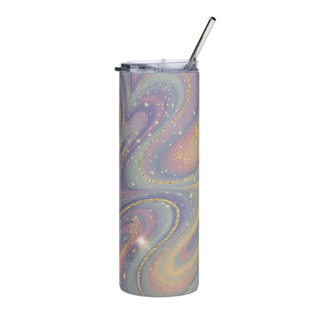 Pastel Galaxy Swirl Tumbler — Cute Gift for Her 20oz Stainless Steel Travel Cup