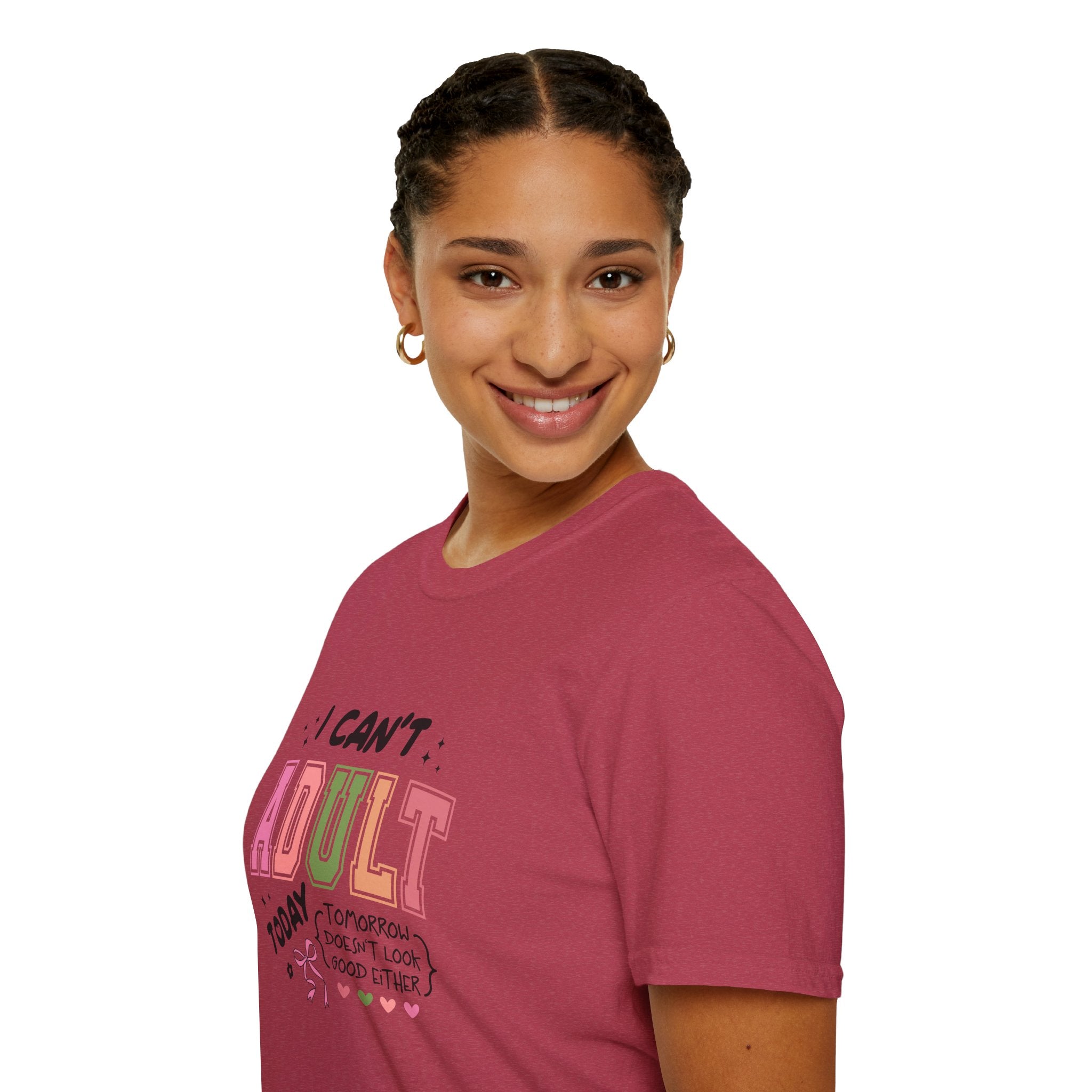I Can't Adult T-Shirt — Funny Gift for Her Sarcastic Overworked Women's Graphic Tee
