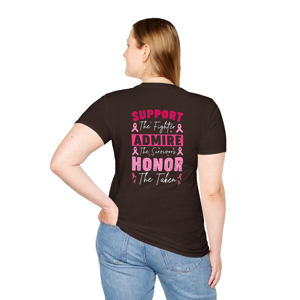 Breast Cancer Awareness Ribbon T-Shirt — Pink Ribbon Support Tee
