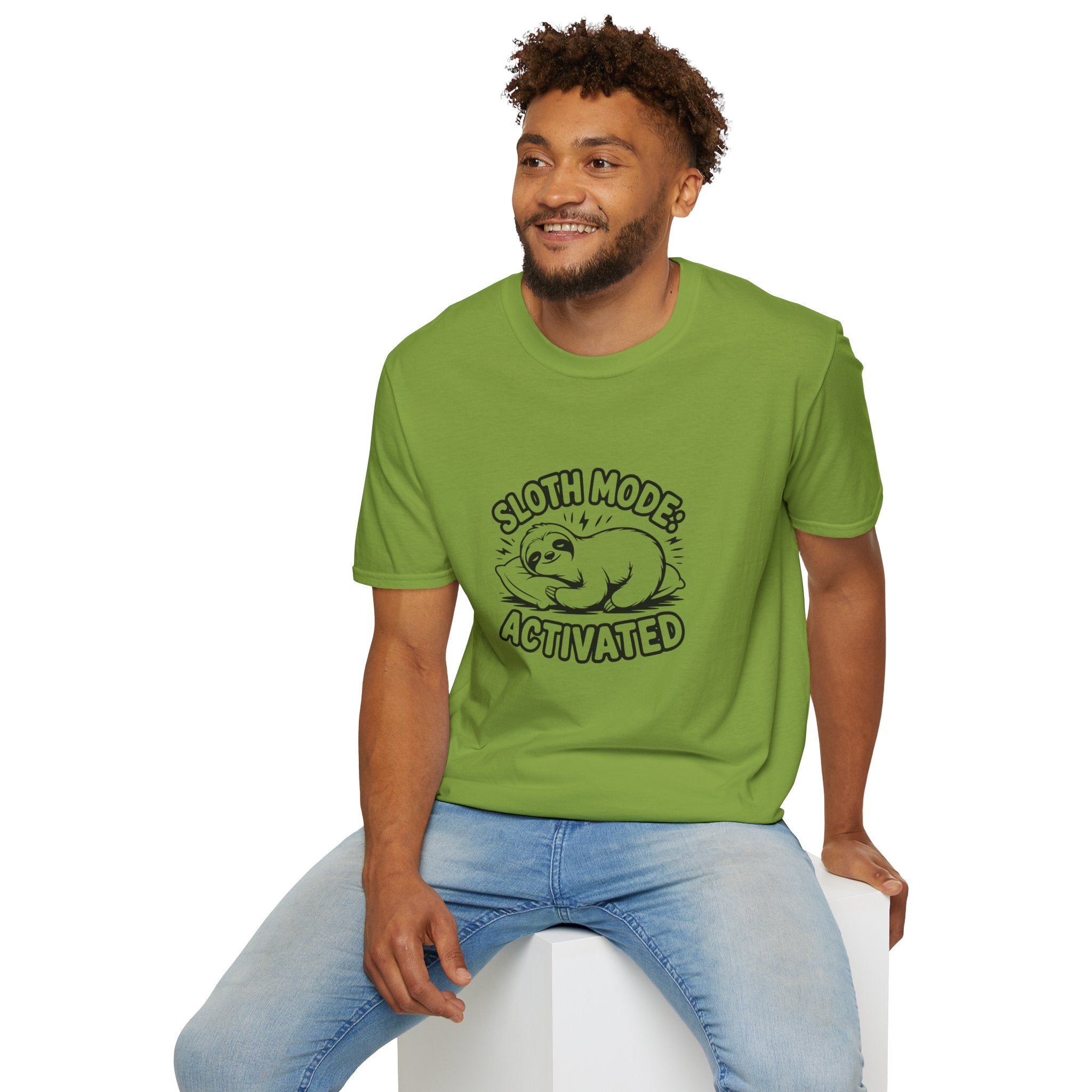 Sloth Mode Activated T-Shirt — Funny Lazy Gift for Her Cute Animal Graphic Tee