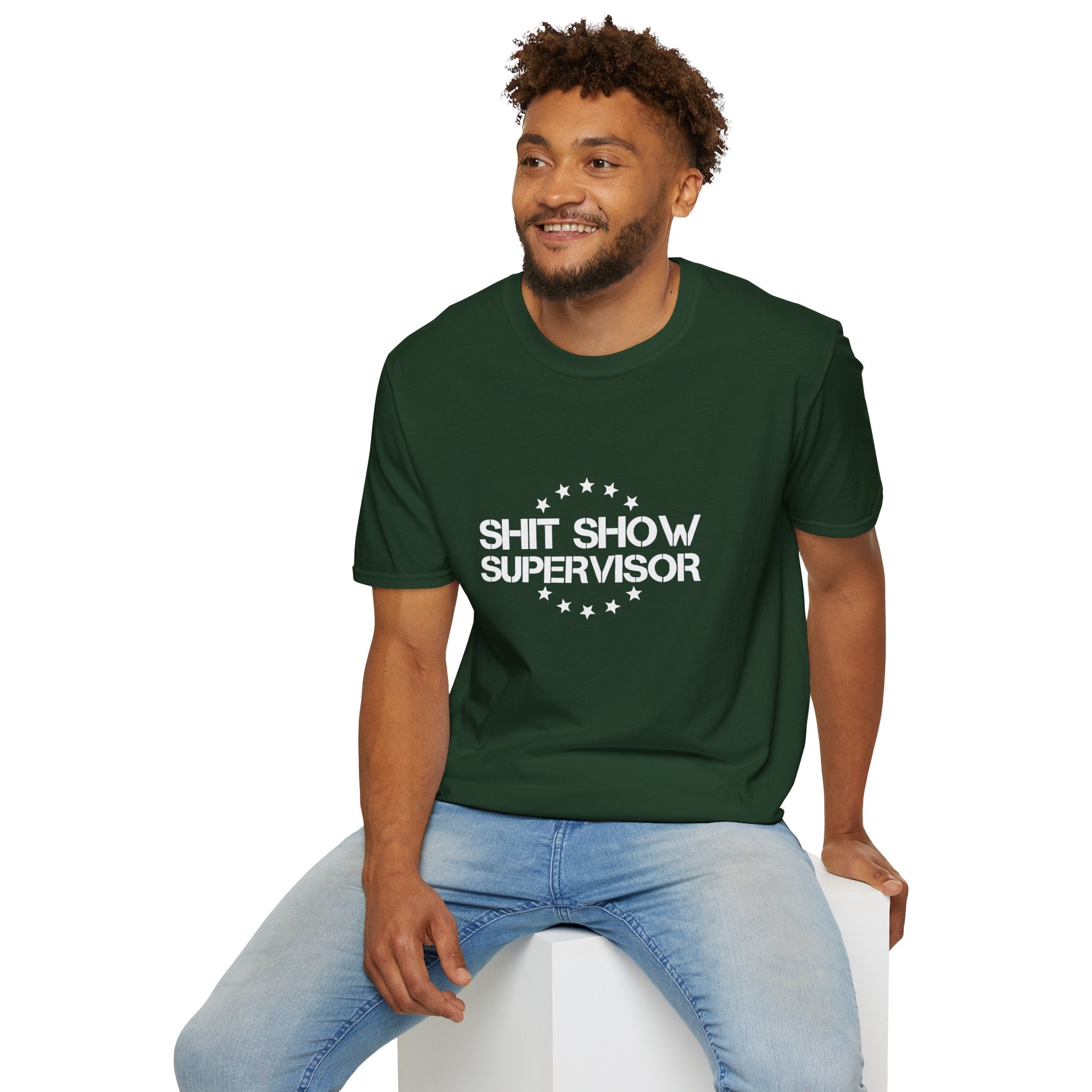 Shit Show Supervisor T-Shirt — Funny Sarcastic Gift for Her Work Humor Graphic Tee