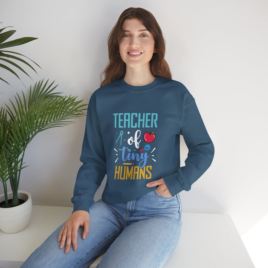 Teacher of Tiny Humans Sweatshirt — Funny Teacher Gift Appreciation Crewneck