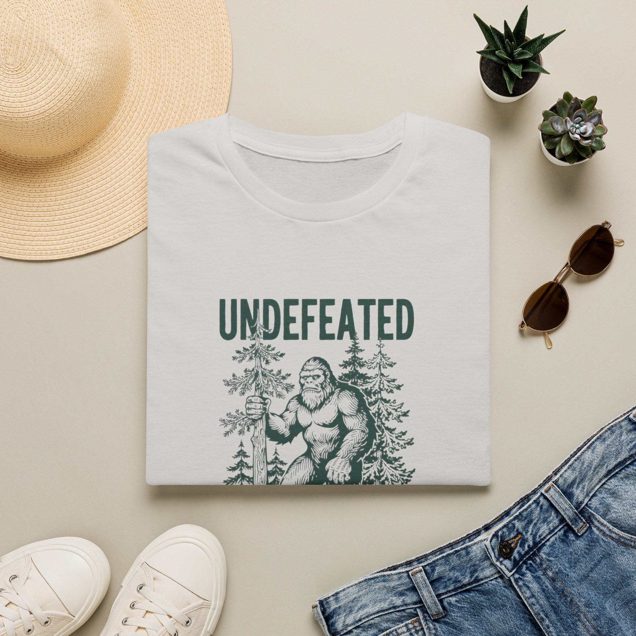Undefeated Bigfoot T-Shirt — 'Hide and Seek Champion' Graphic Tee
