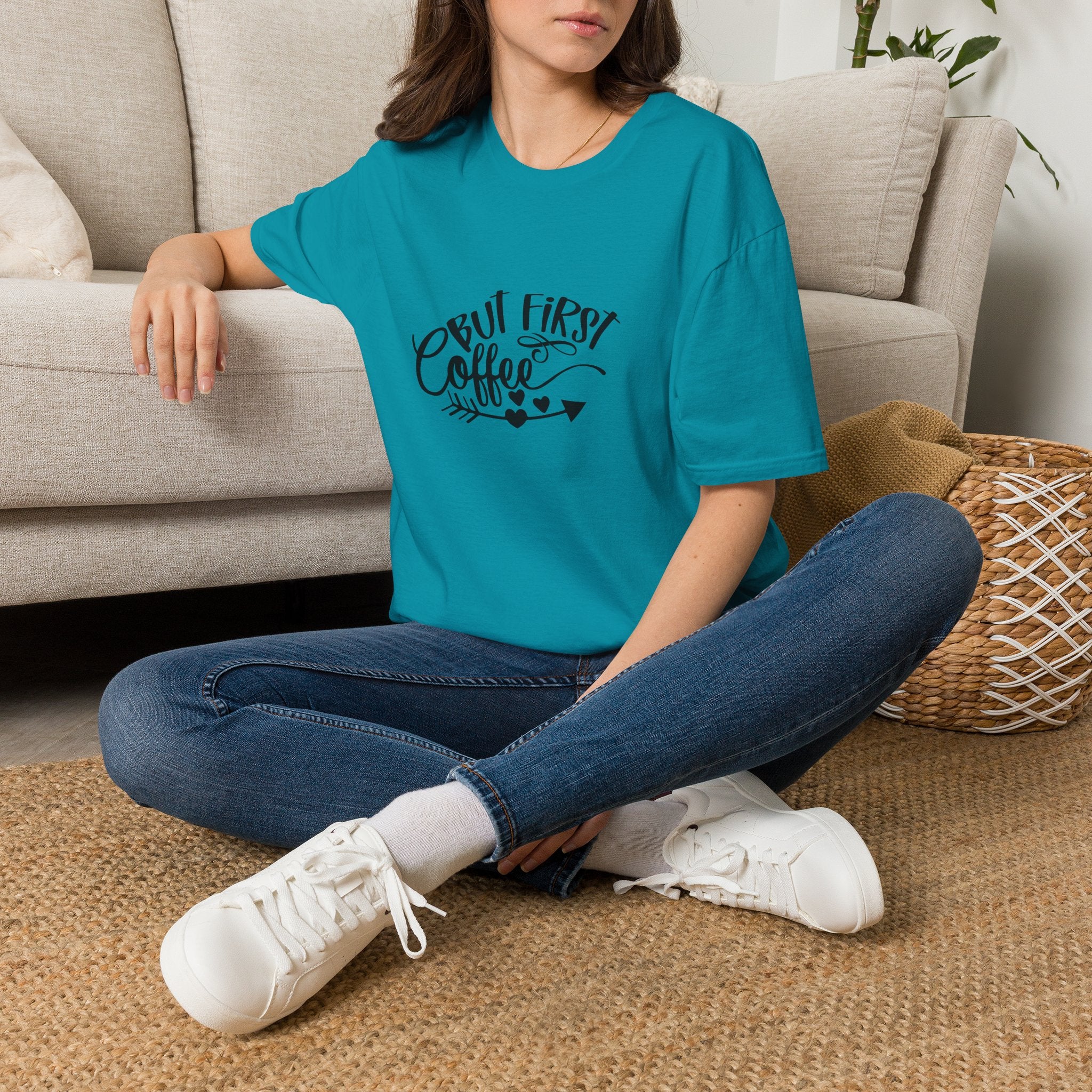But First Coffee T-Shirt — Funny Gift for Coffee Lovers Women's Graphic Tee