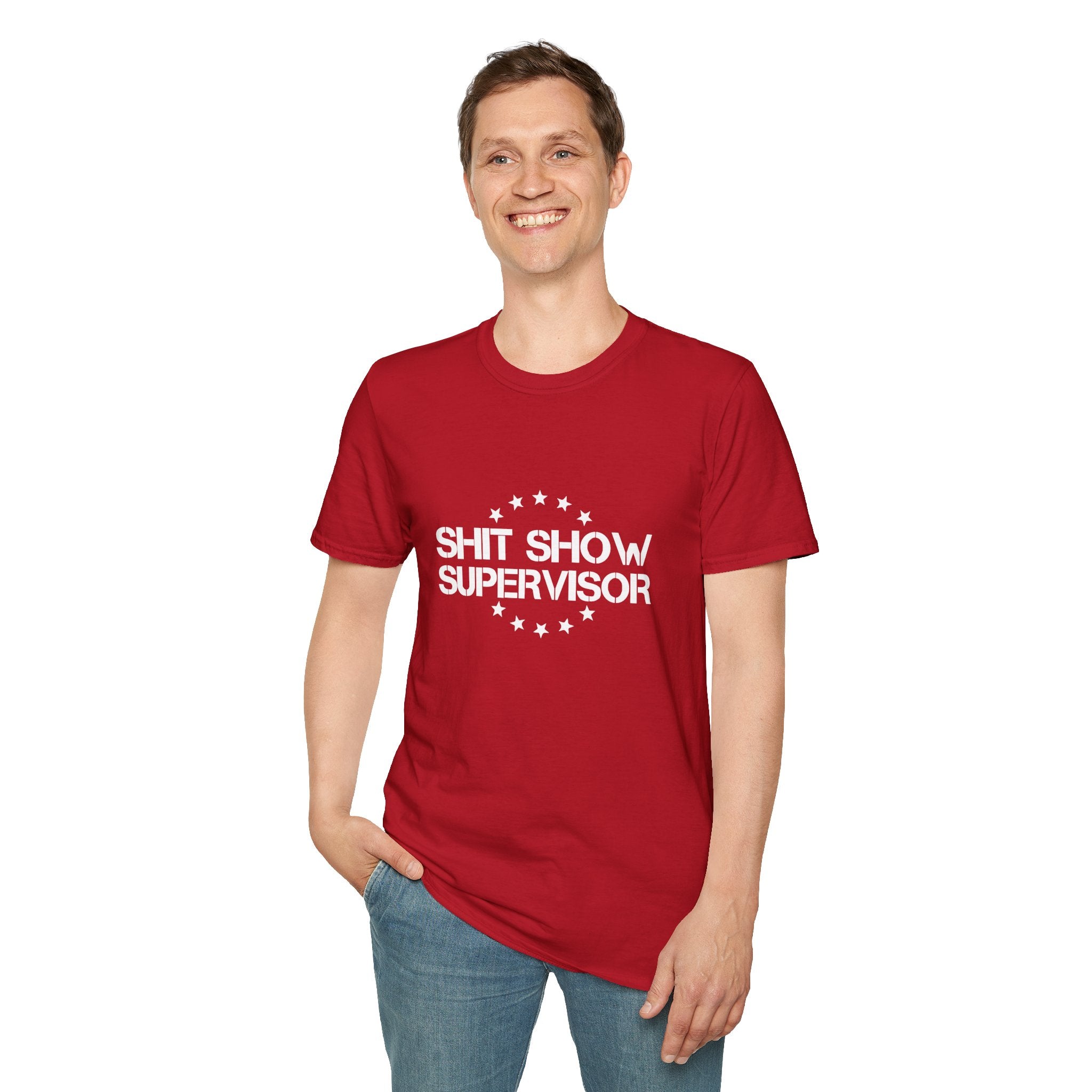 Shit Show Supervisor T-Shirt — Funny Sarcastic Gift for Her Work Humor Graphic Tee