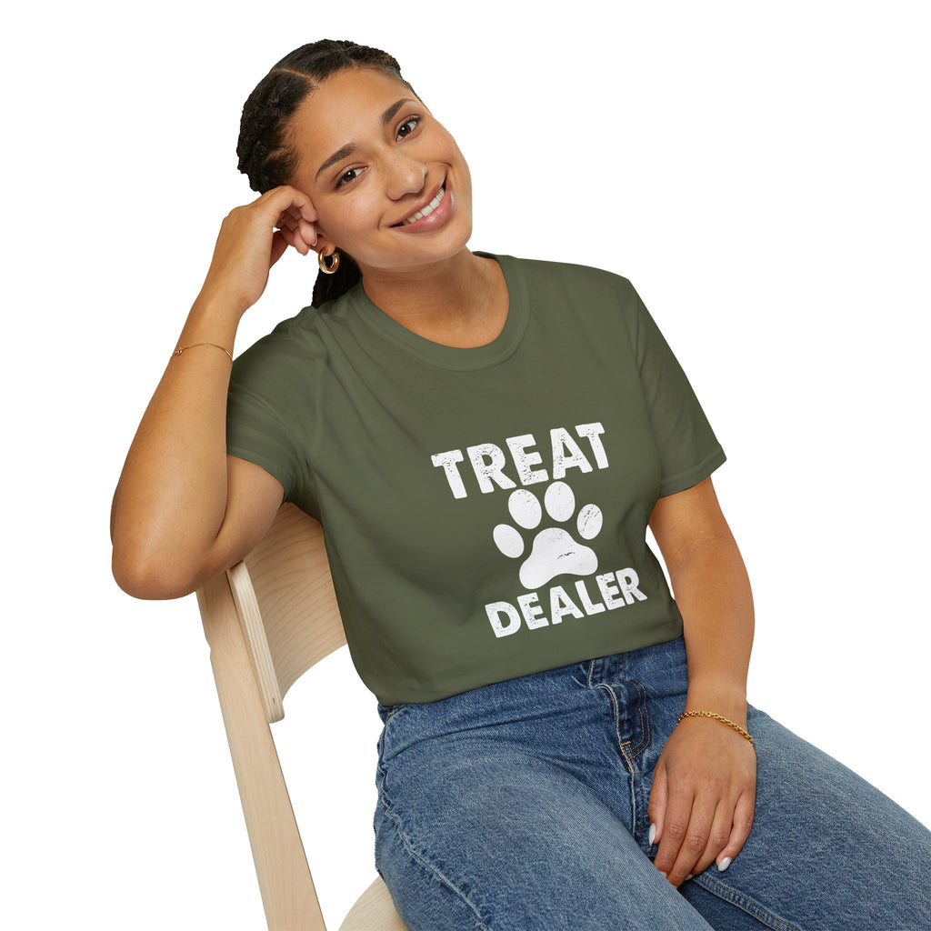 Treat Dealer T-Shirt — Funny Dog Paw Pet Lover Tee