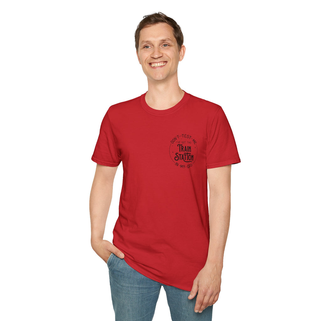 Train Station GPS T-Shirt — Funny Travel Quote Gift for Her Sarcastic Graphic Tee
