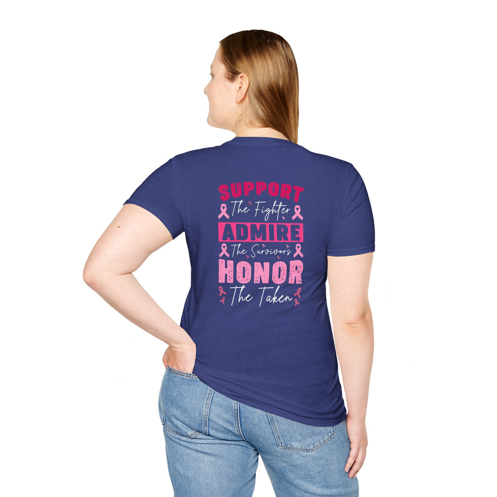 Breast Cancer Awareness Ribbon T-Shirt — Pink Ribbon Support Tee