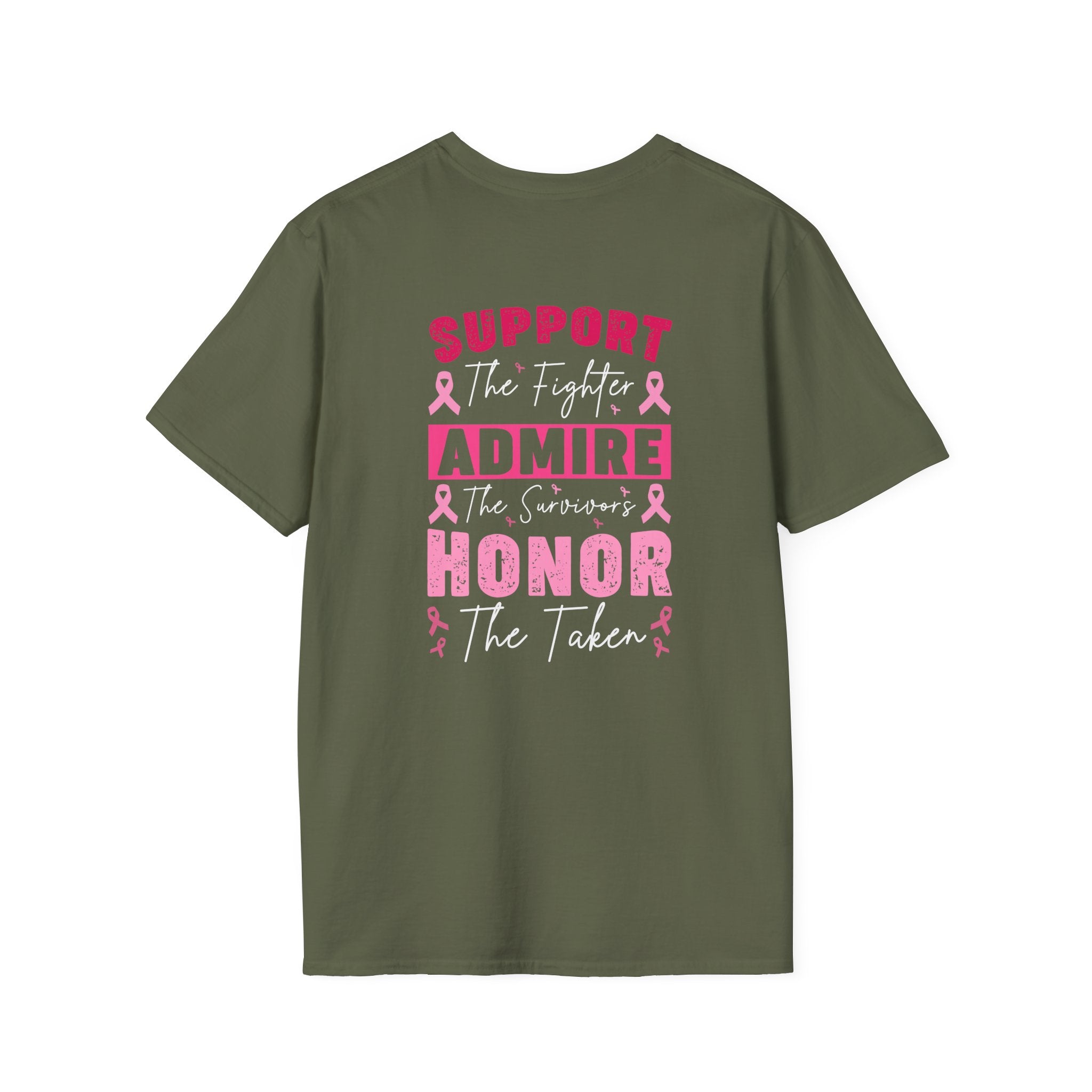Breast Cancer Awareness Ribbon T-Shirt — Pink Ribbon Support Tee