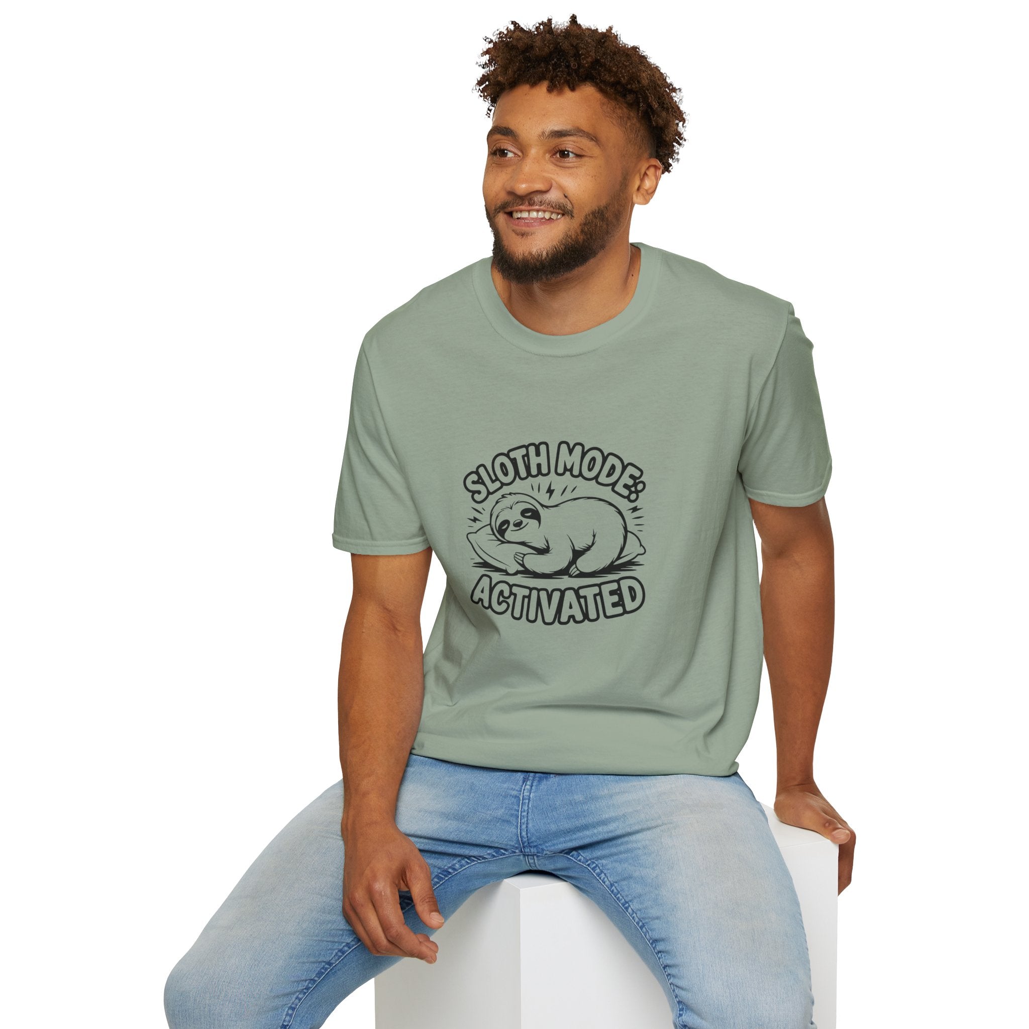 Sloth Mode Activated T-Shirt — Funny Lazy Gift for Her Cute Animal Graphic Tee