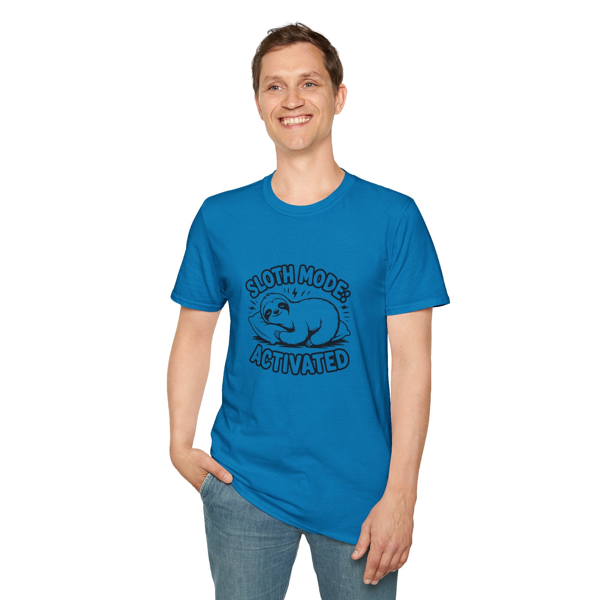 Sloth Mode Activated T-Shirt — Funny Lazy Gift for Her Cute Animal Graphic Tee