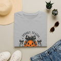 Spooky Season Jack-O'-Lantern Bow T-Shirt — Cute Halloween Gift for Women Graphic Tee