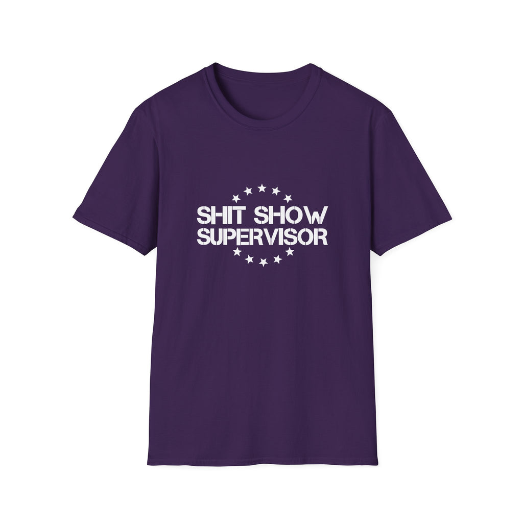 Shit Show Supervisor T-Shirt — Funny Sarcastic Gift for Her Work Humor Graphic Tee