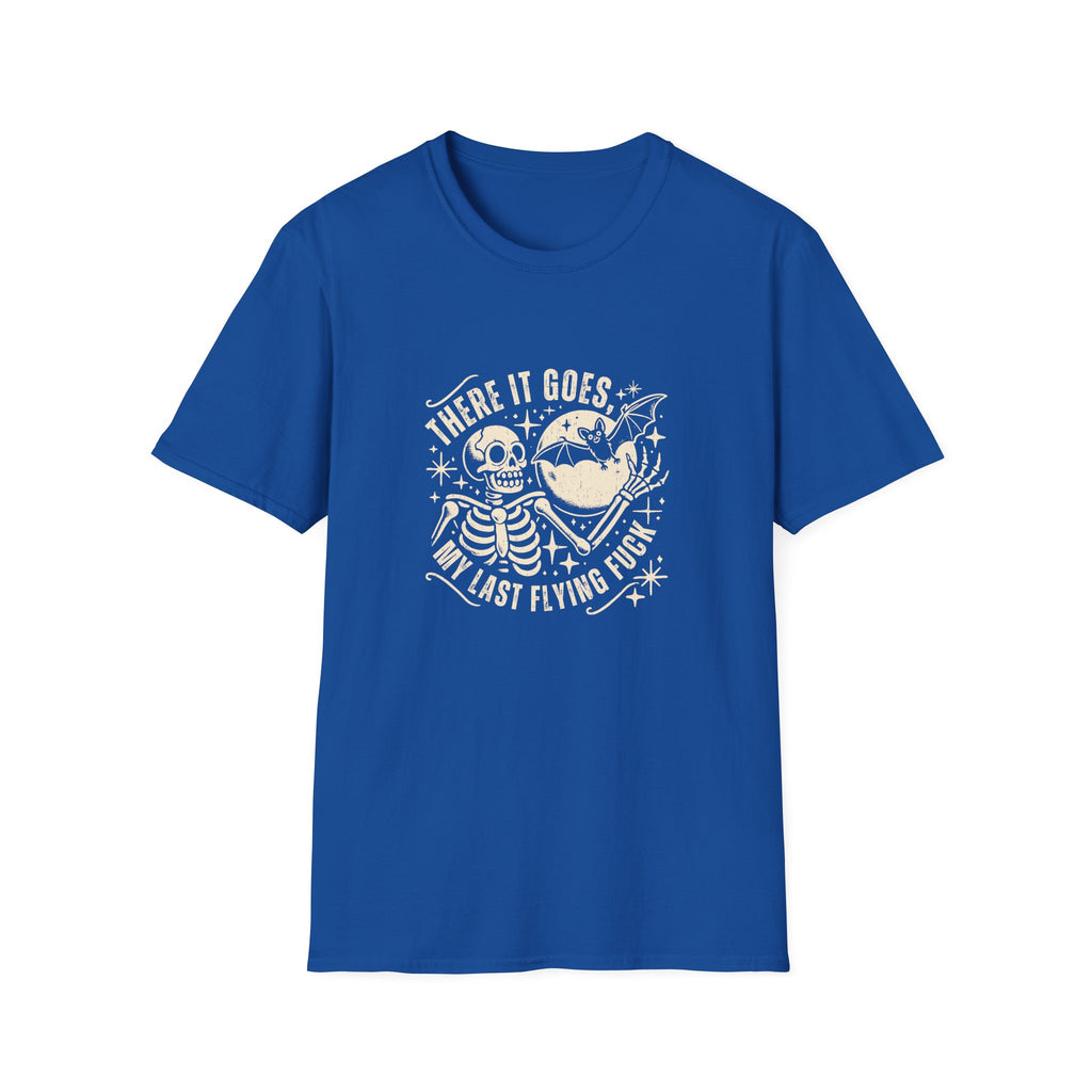 There It Goes Skull Moon & Bat T-Shirt — Cute Halloween Gift for Women Graphic Tee