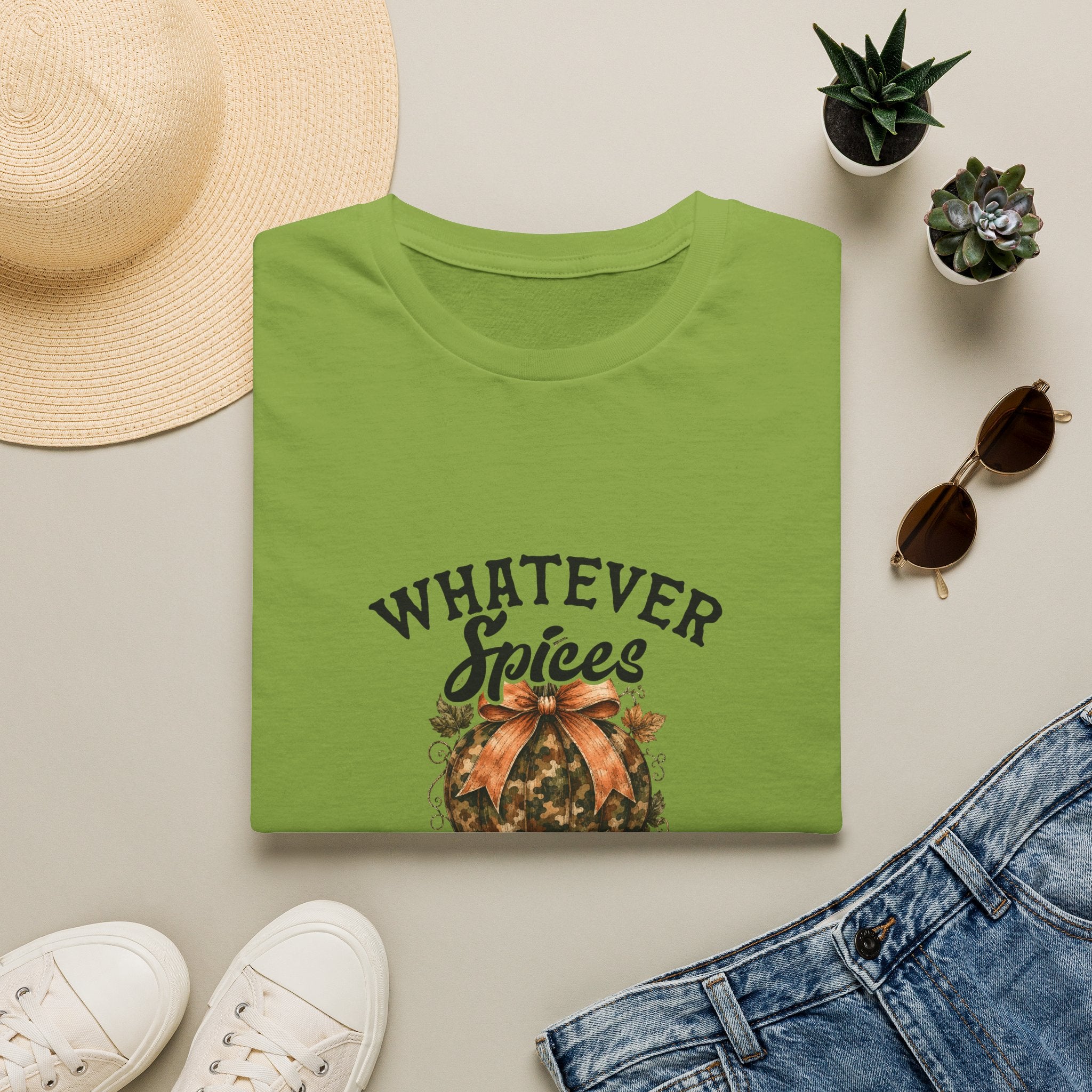 Whatever Spices Your Pumpkin T-Shirt — Funny Fall Gift for Women Pumpkin Spice Tee