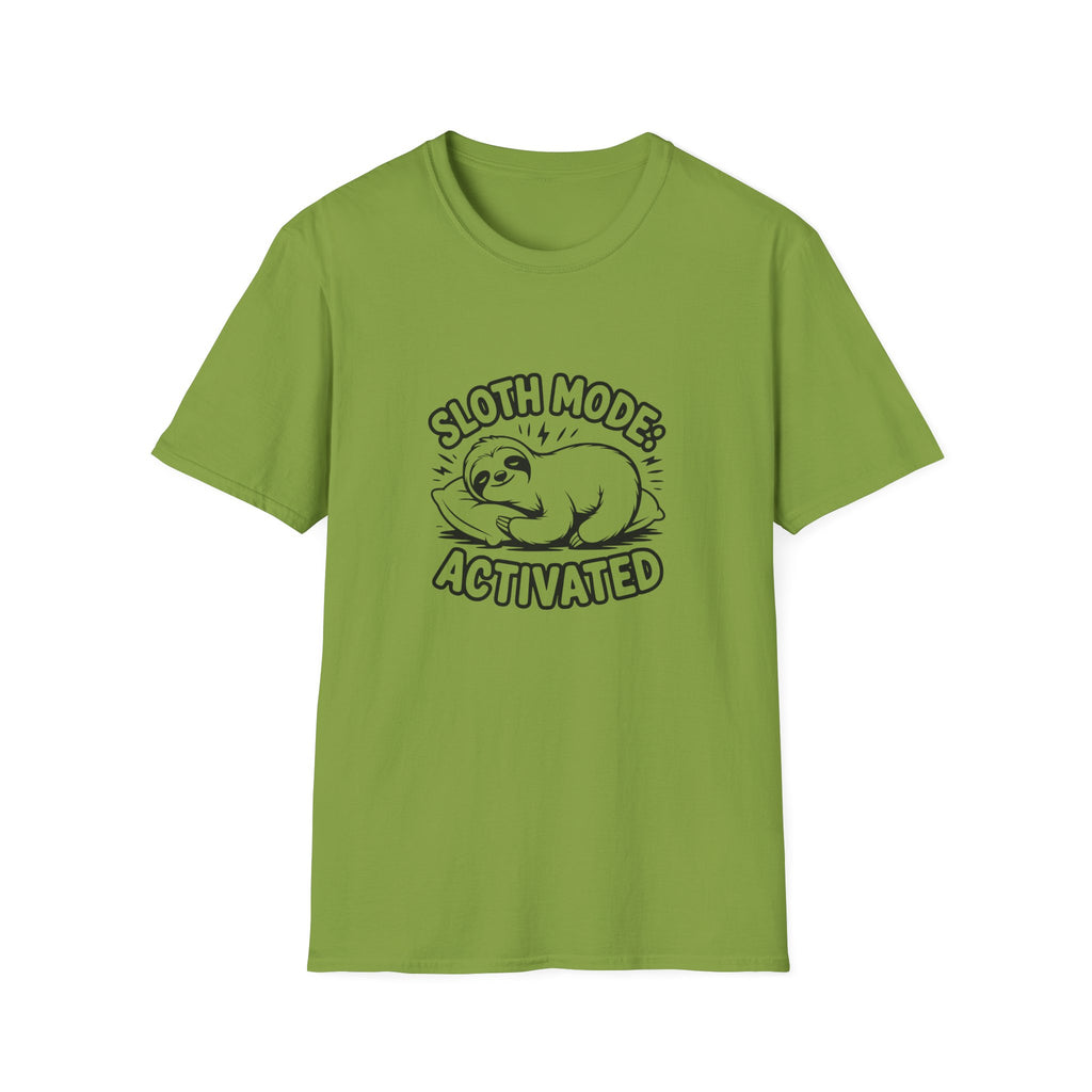 Sloth Mode Activated T-Shirt — Funny Lazy Gift for Her Cute Animal Graphic Tee